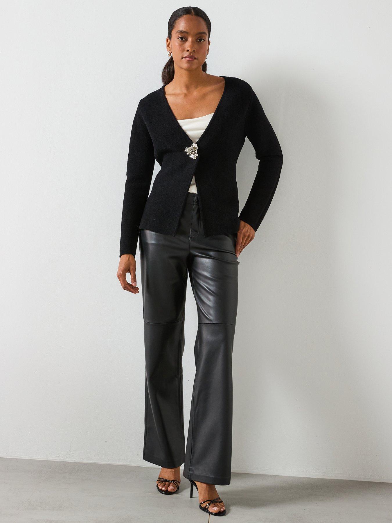 mango-knitted-cardigan-with-jewel-button-blackback