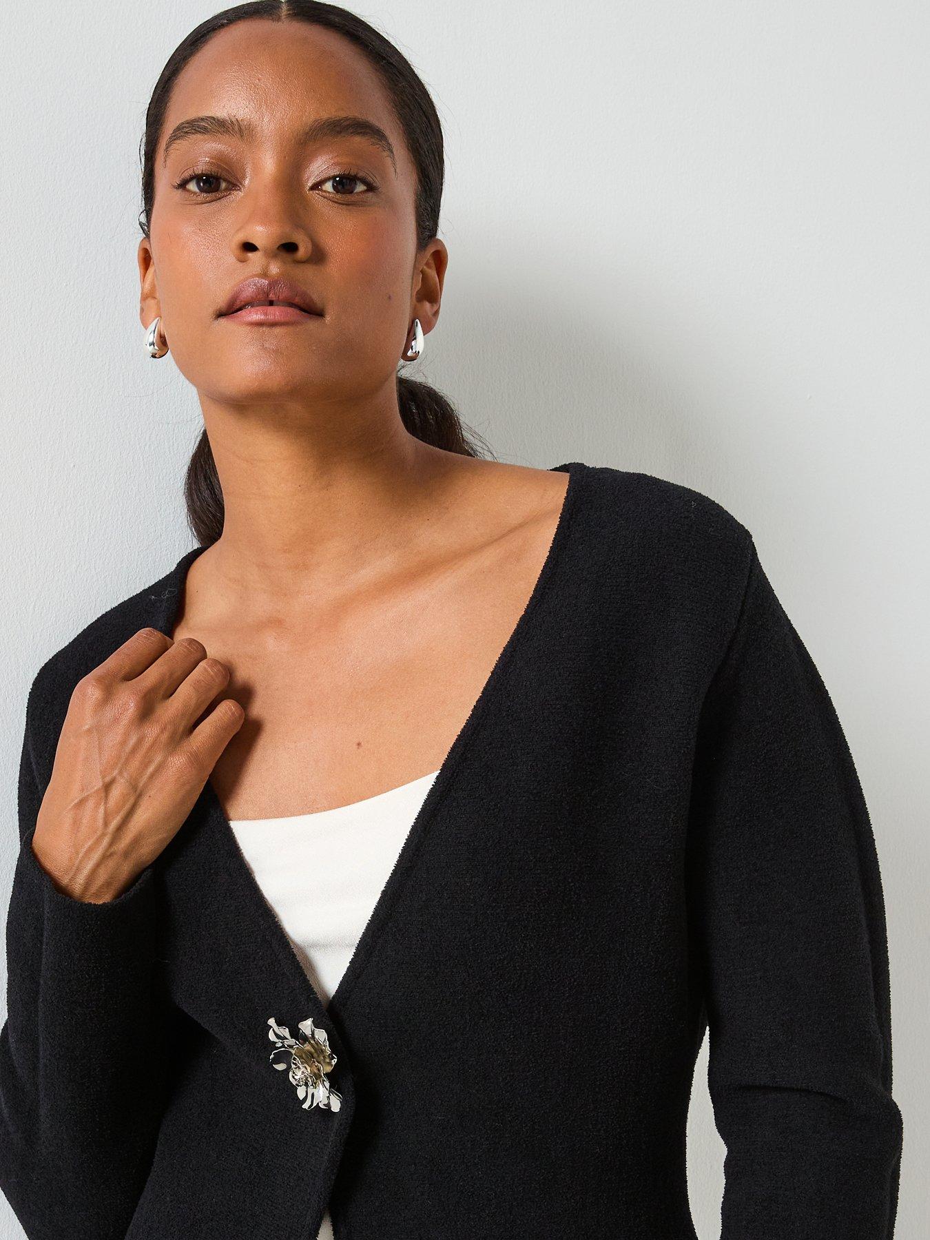 mango-knitted-cardigan-with-jewel-button-blackdetail