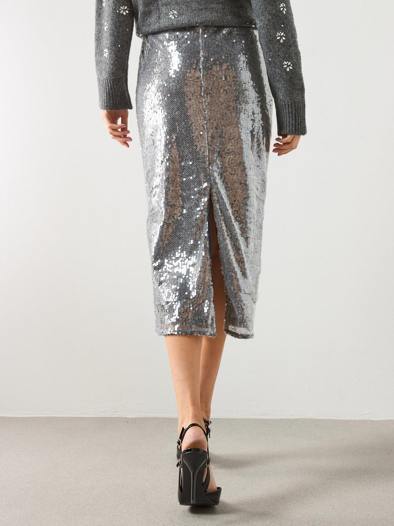 mango-sequin-midi-pencil-skirt-greystillFront