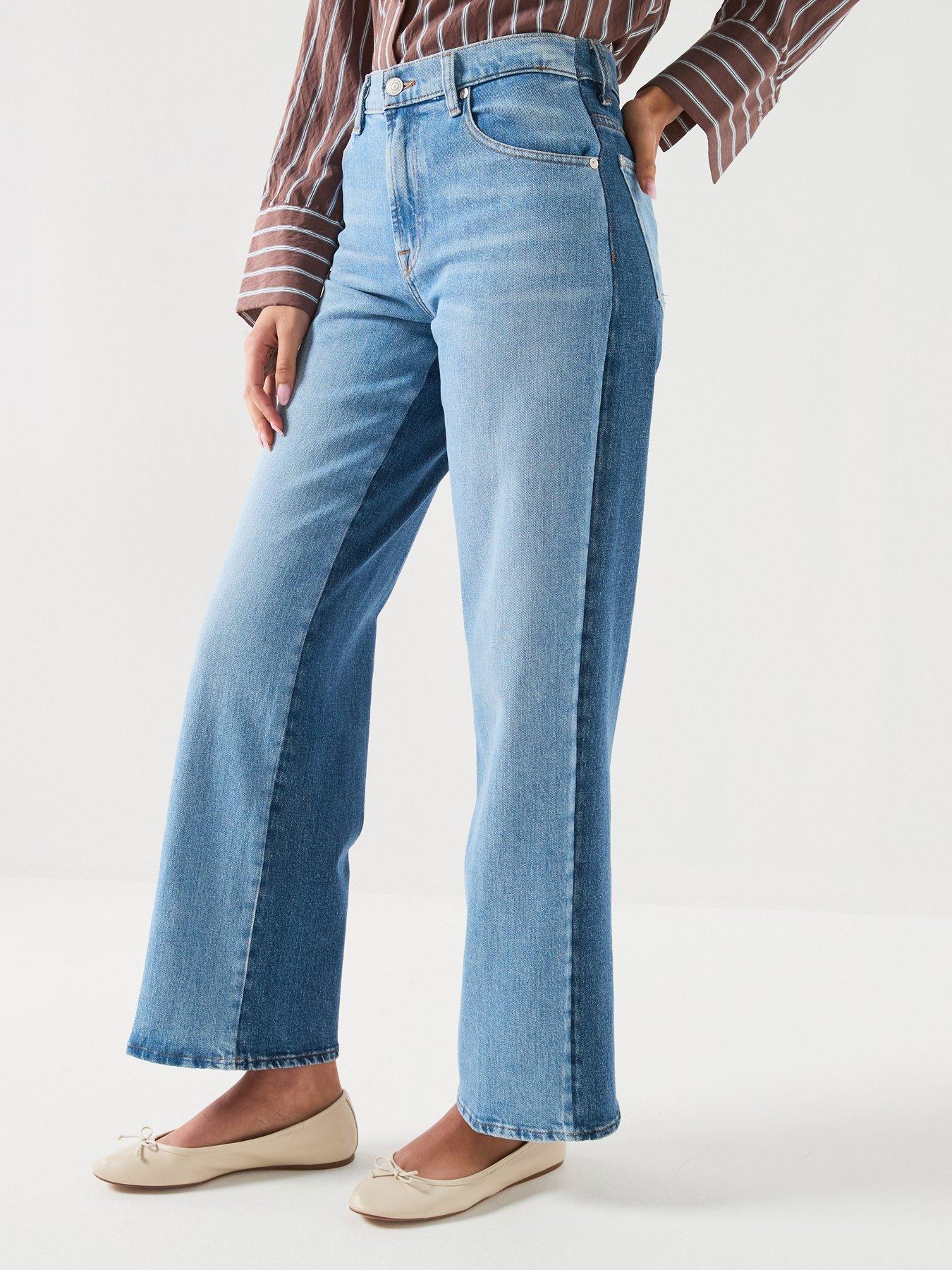 Image 1 of 6 of 7 FOR ALL MANKIND Stovepipe Straight Joker Jeans - Blue