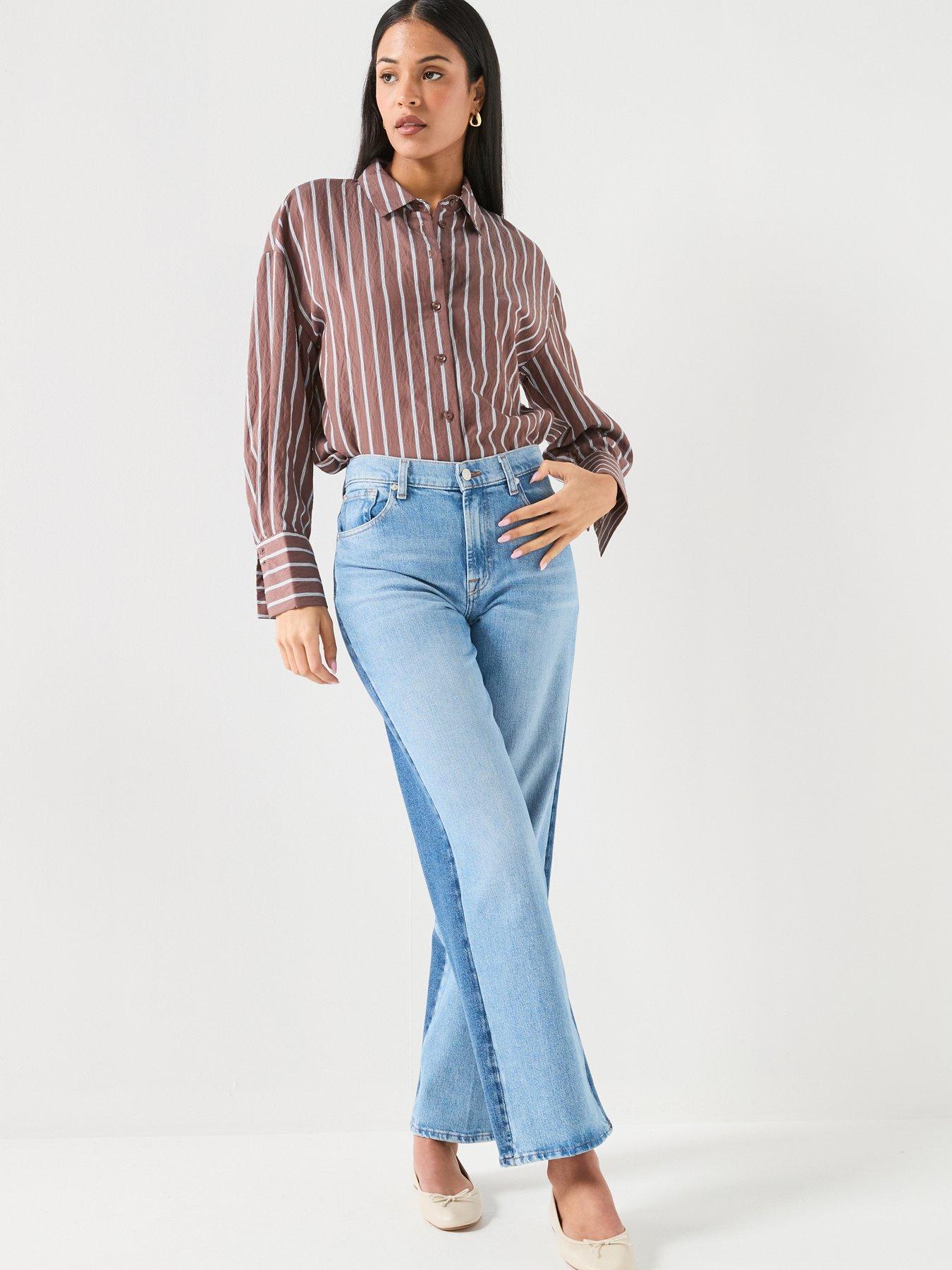 Image 3 of 6 of 7 FOR ALL MANKIND Stovepipe Straight Joker Jeans - Blue