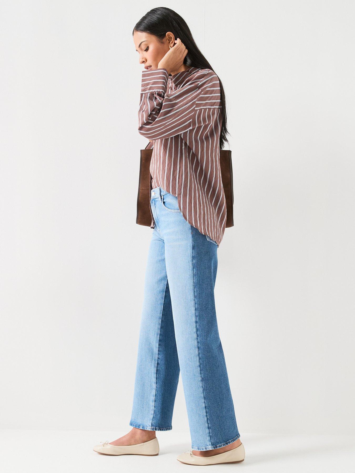 Image 4 of 6 of 7 FOR ALL MANKIND Stovepipe Straight Joker Jeans - Blue