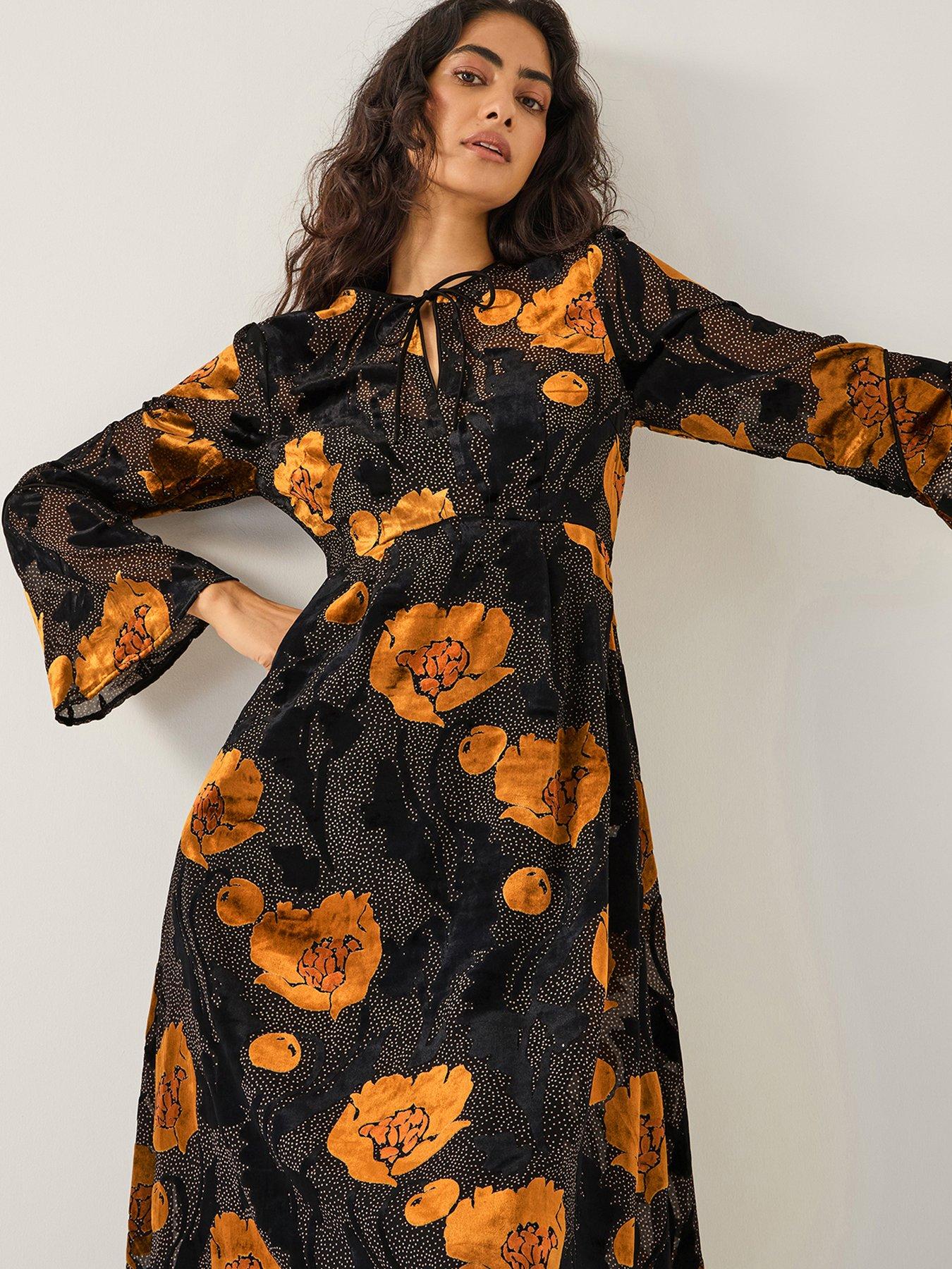 monsoon-reese-devore-dress-blackoutfit