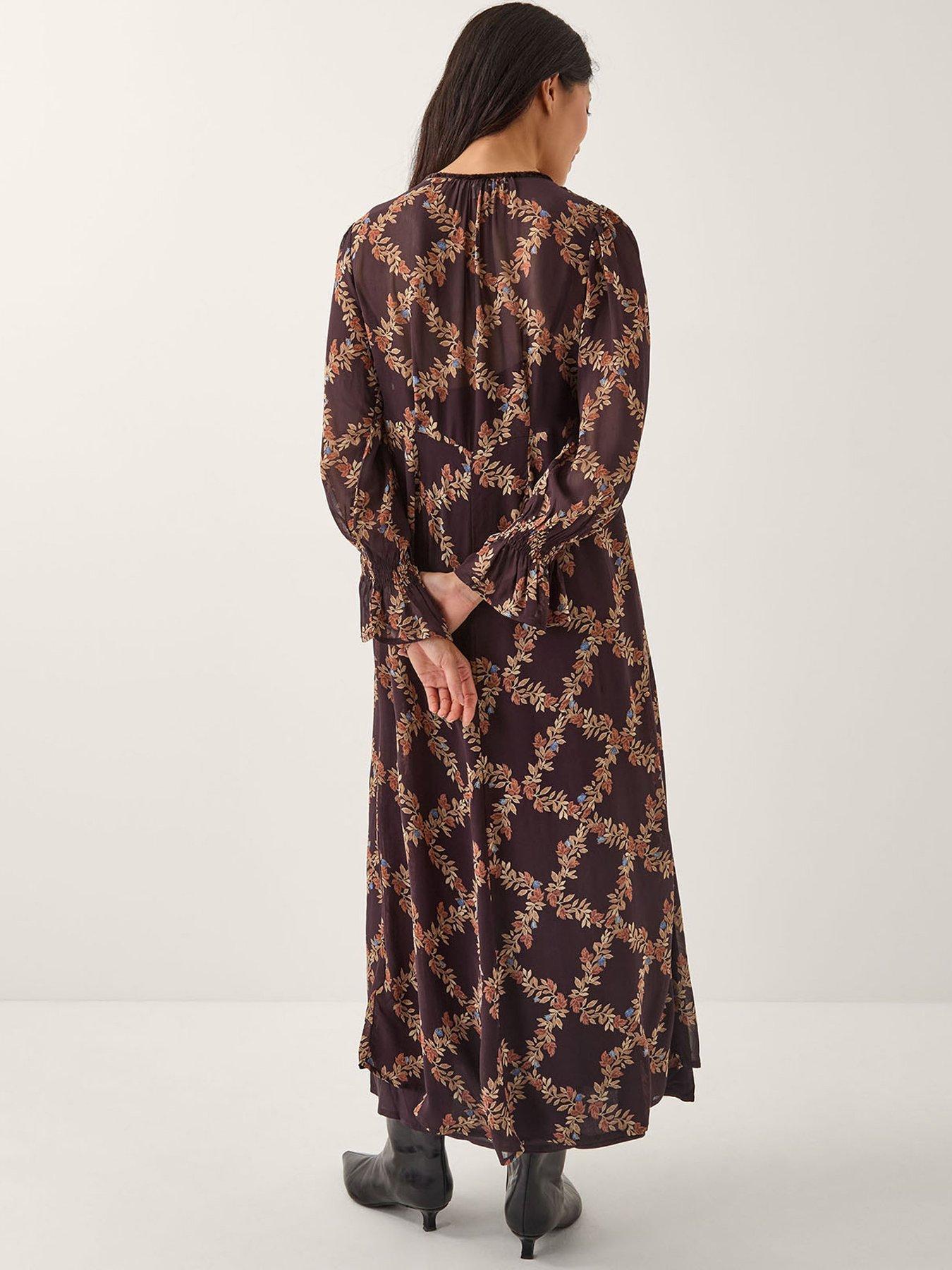monsoon-cheryl-print-dress-brownstillFront