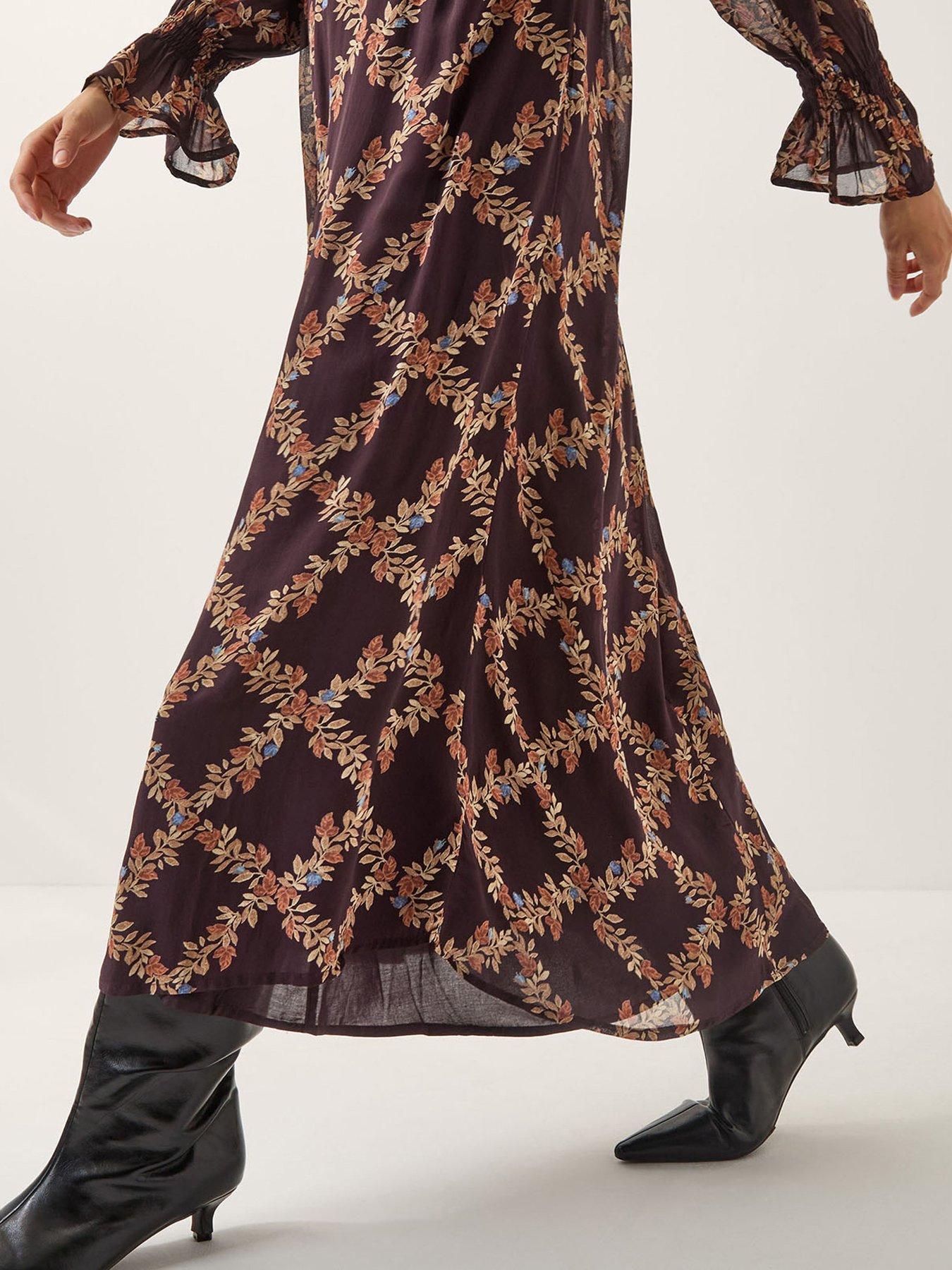 monsoon-cheryl-print-dress-brownoutfit