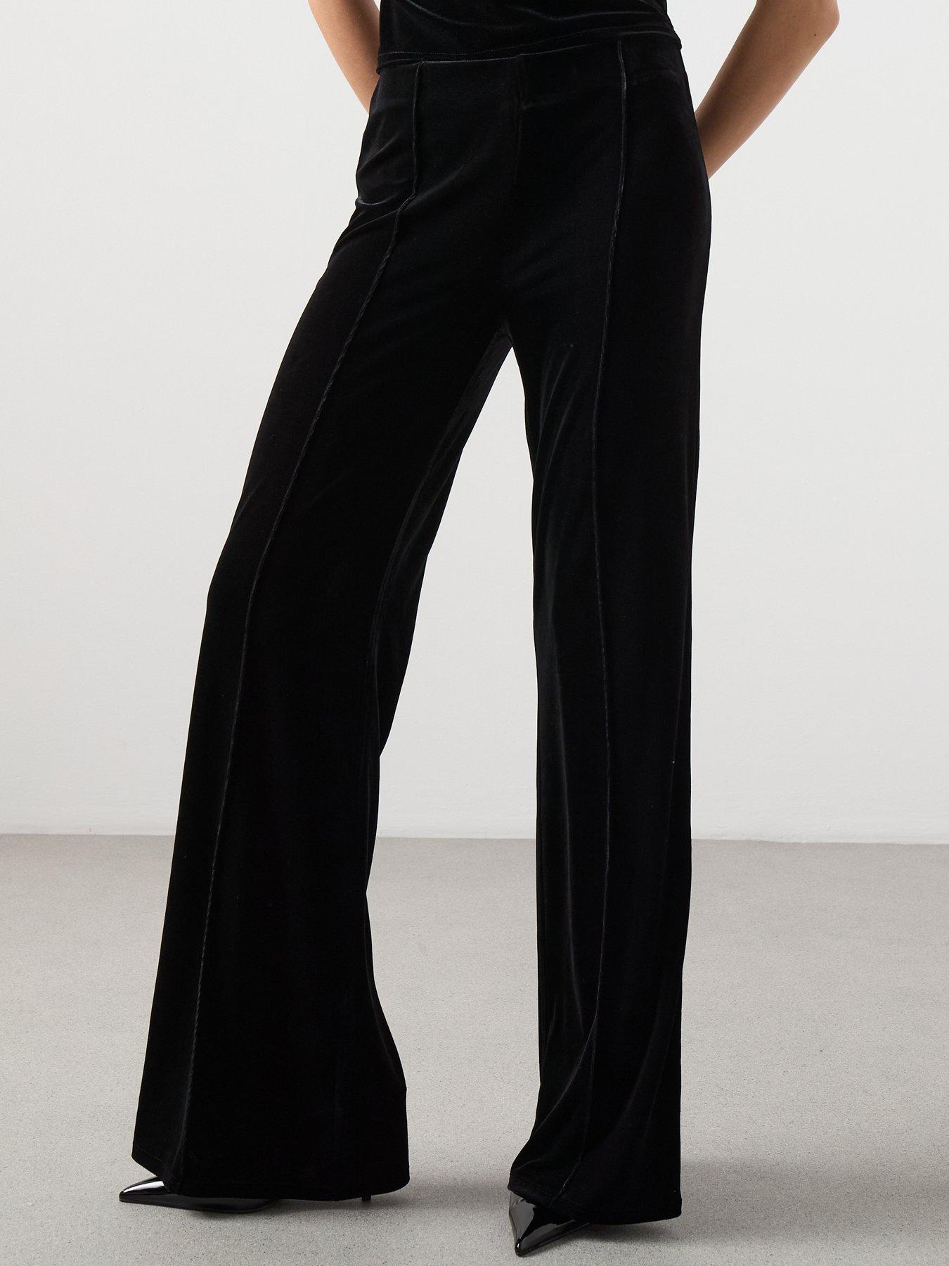 mango-velvet-wide-leg-trousers-black