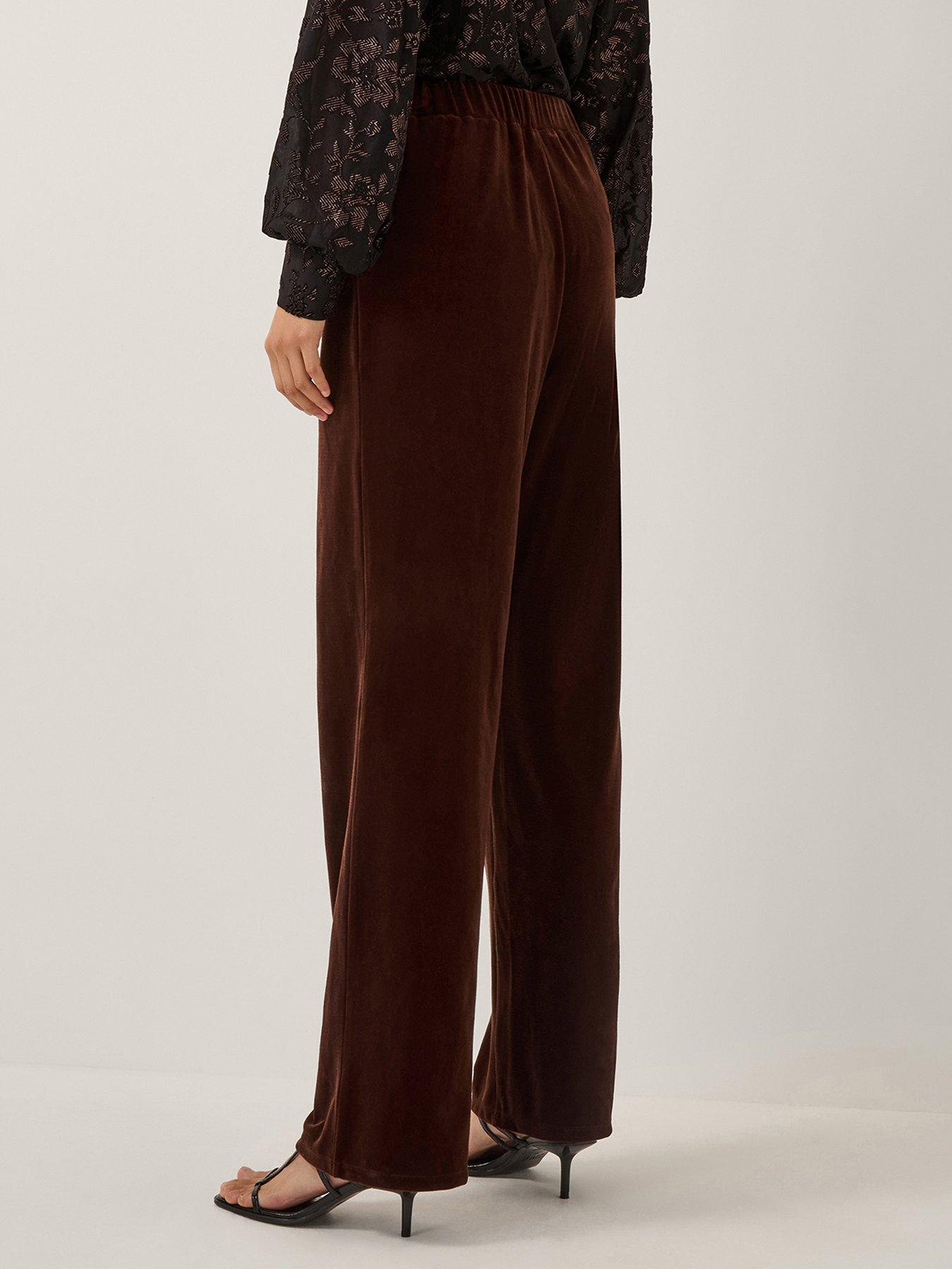 monsoon-mila-velvet-trousers-brownstillFront