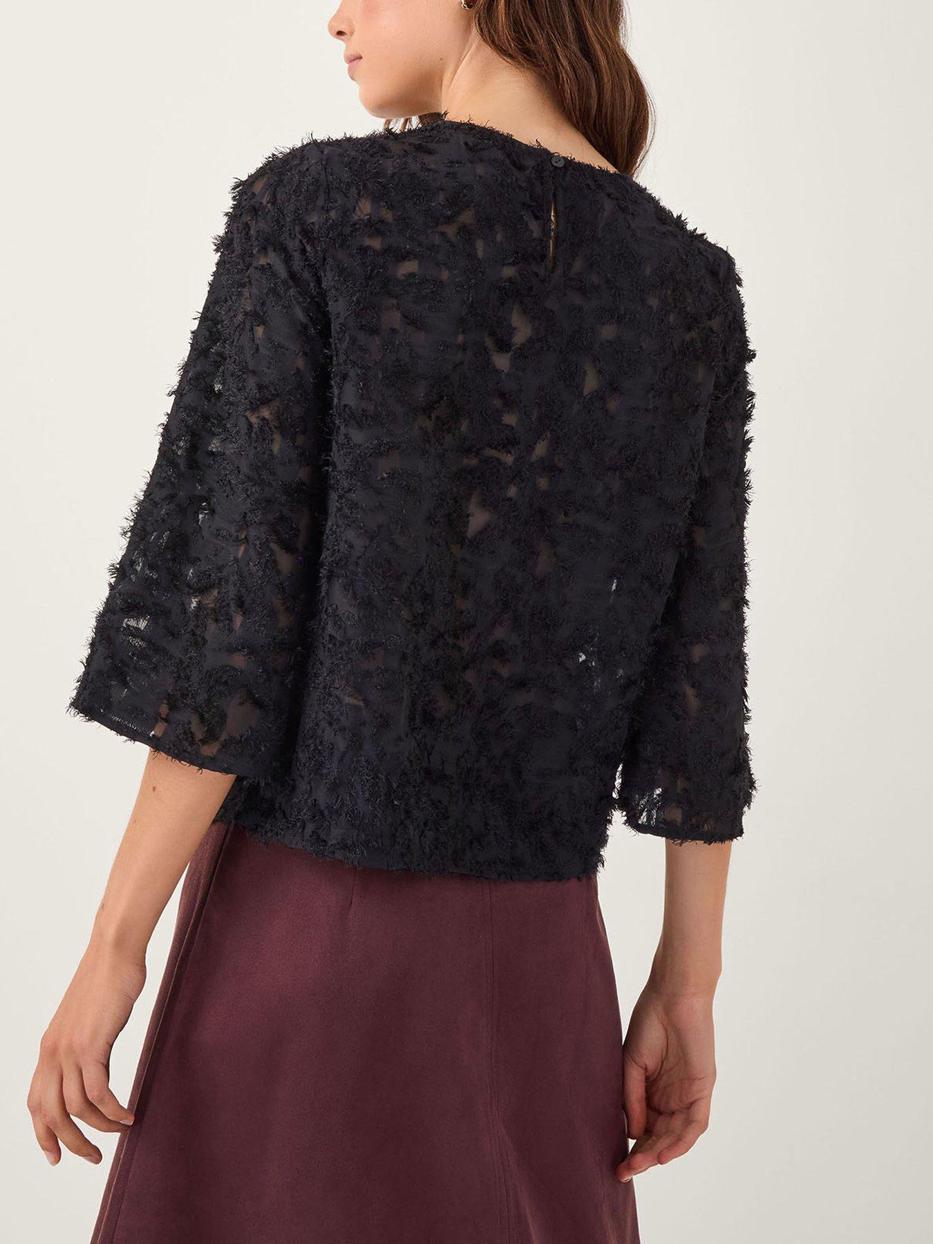 monsoon-chrissy-textured-top-blackstillFront