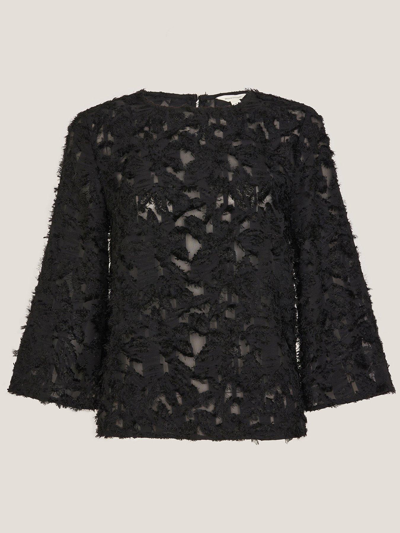 monsoon-chrissy-textured-top-blackback