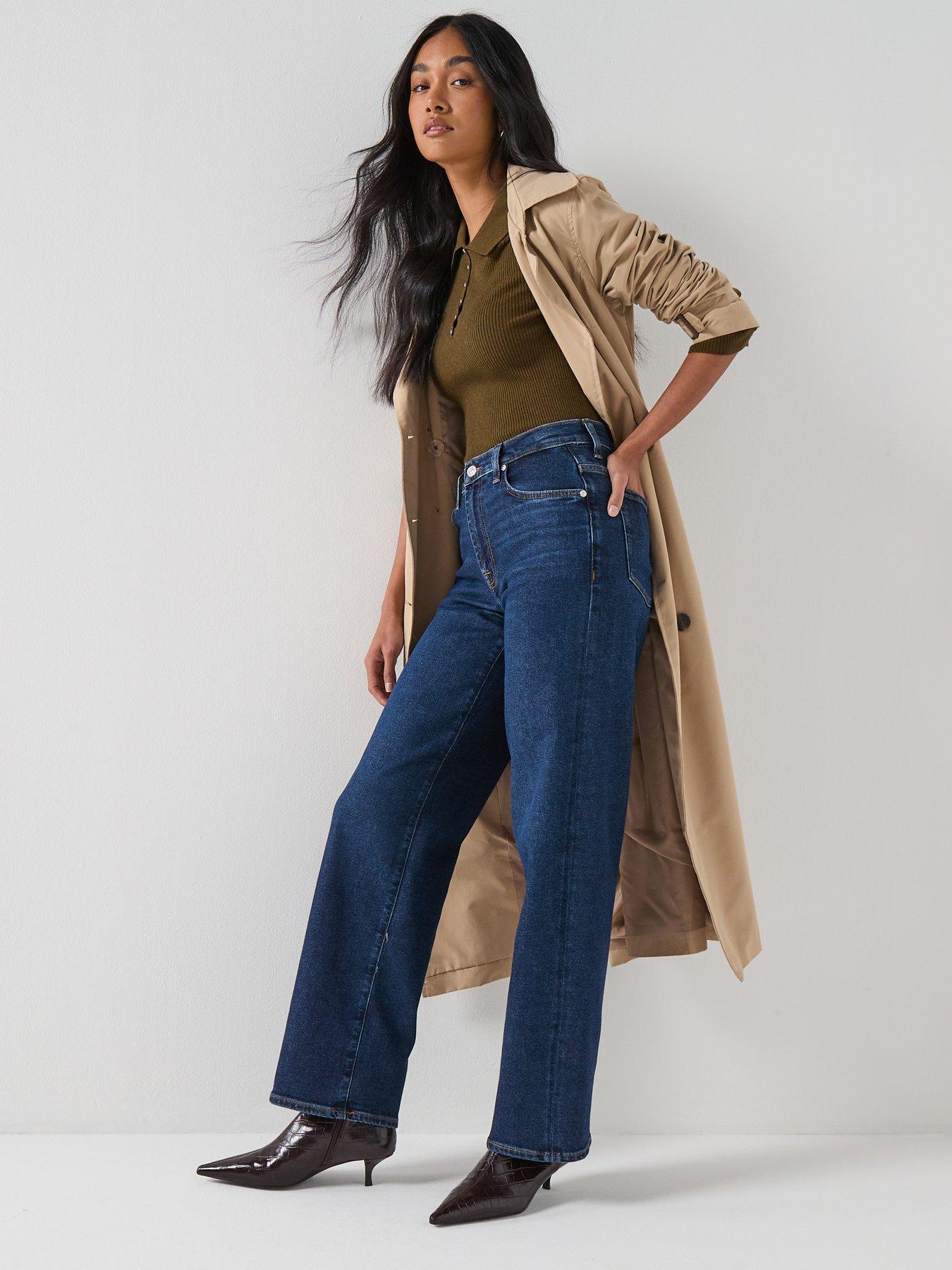 Image 6 of 6 of 7 FOR ALL MANKIND Luxe Vintage Stovepipe Straight Jeans - Navy
