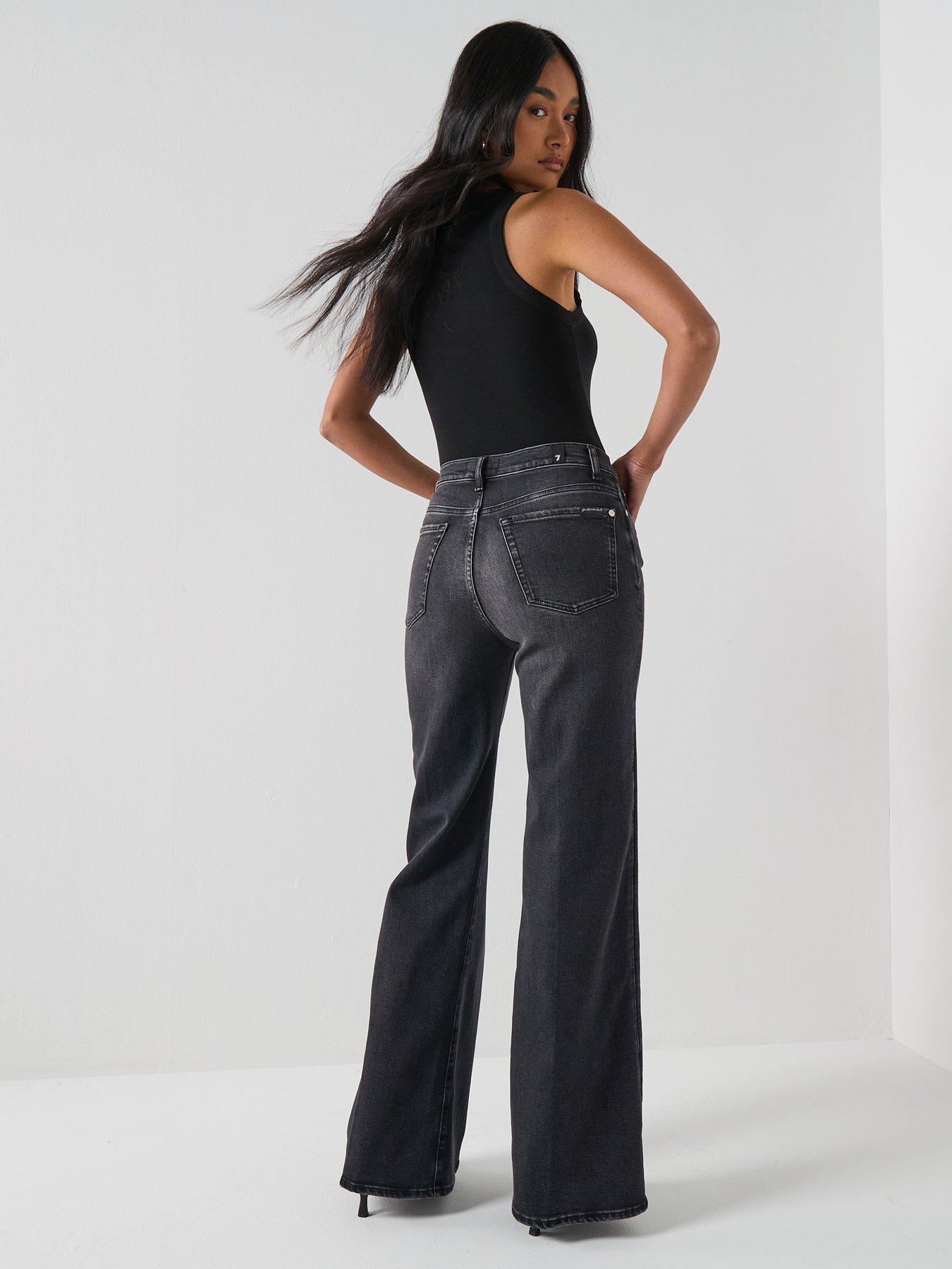 7 FOR ALL MANKIND Luxe Vintage Modern Dojo Tailorless Jeans - Black
