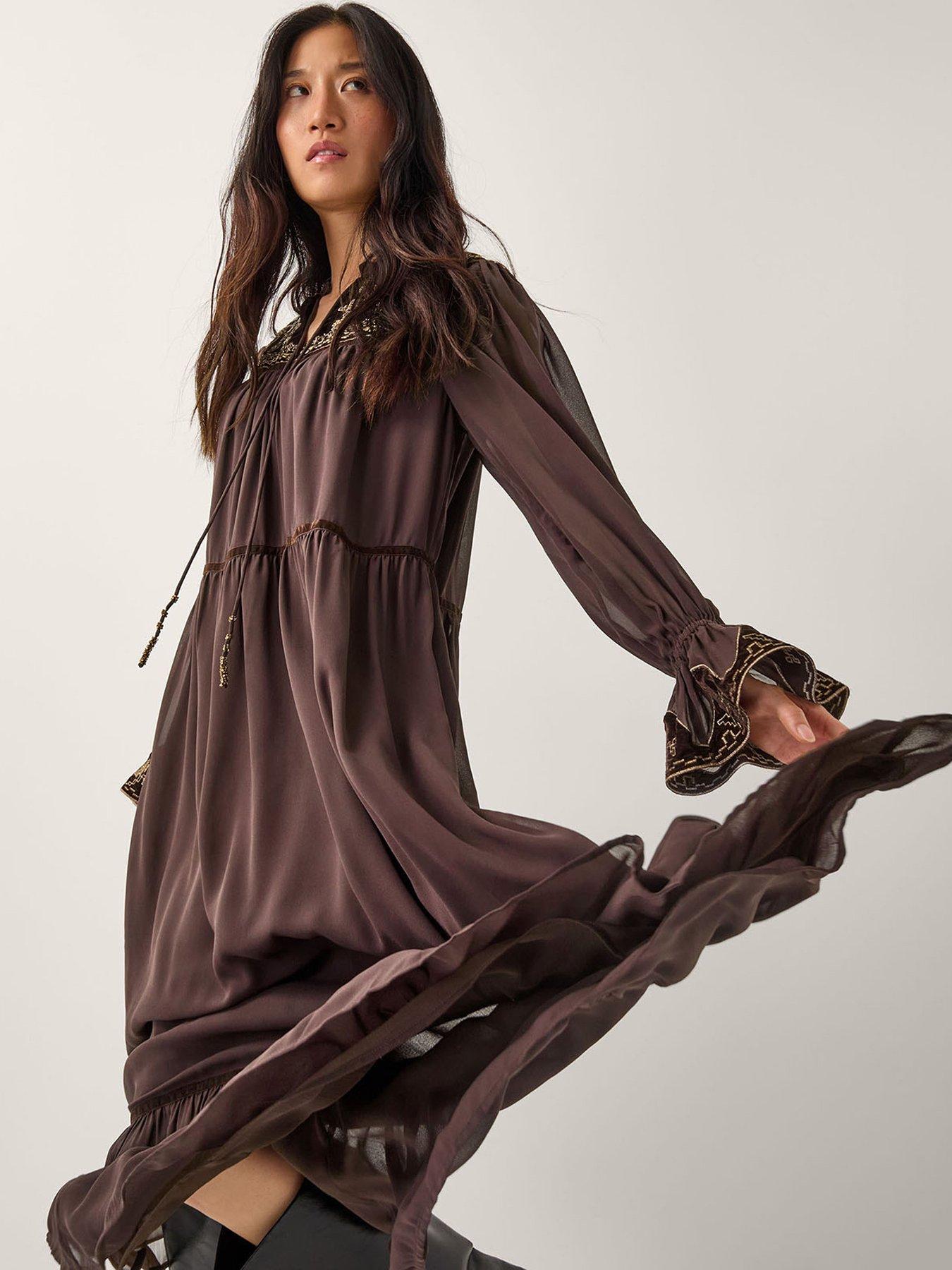 monsoon-nova-embroidered-yoke-dress-brownoutfit