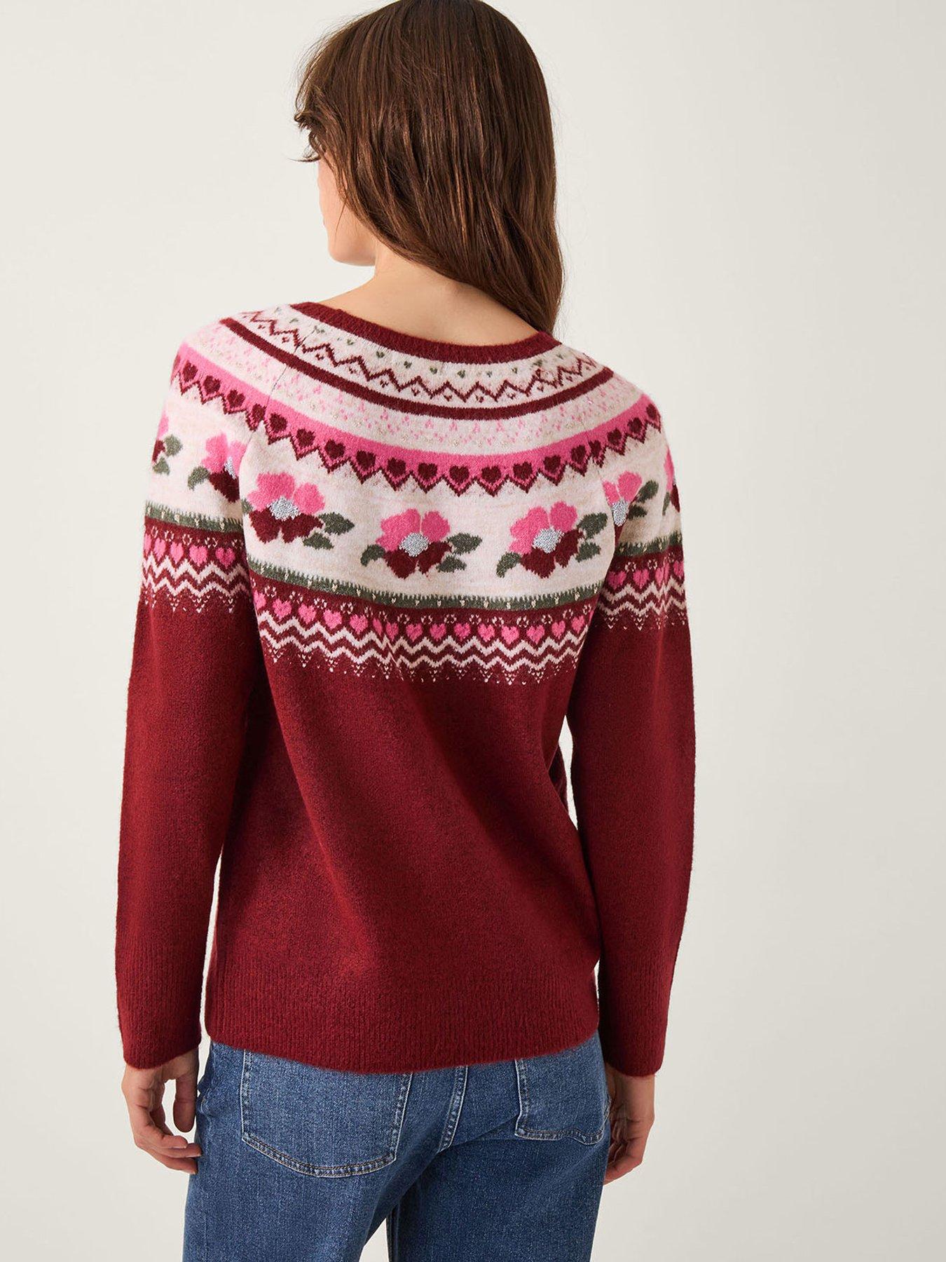 monsoon-penny-pattern-jumper-redstillFront