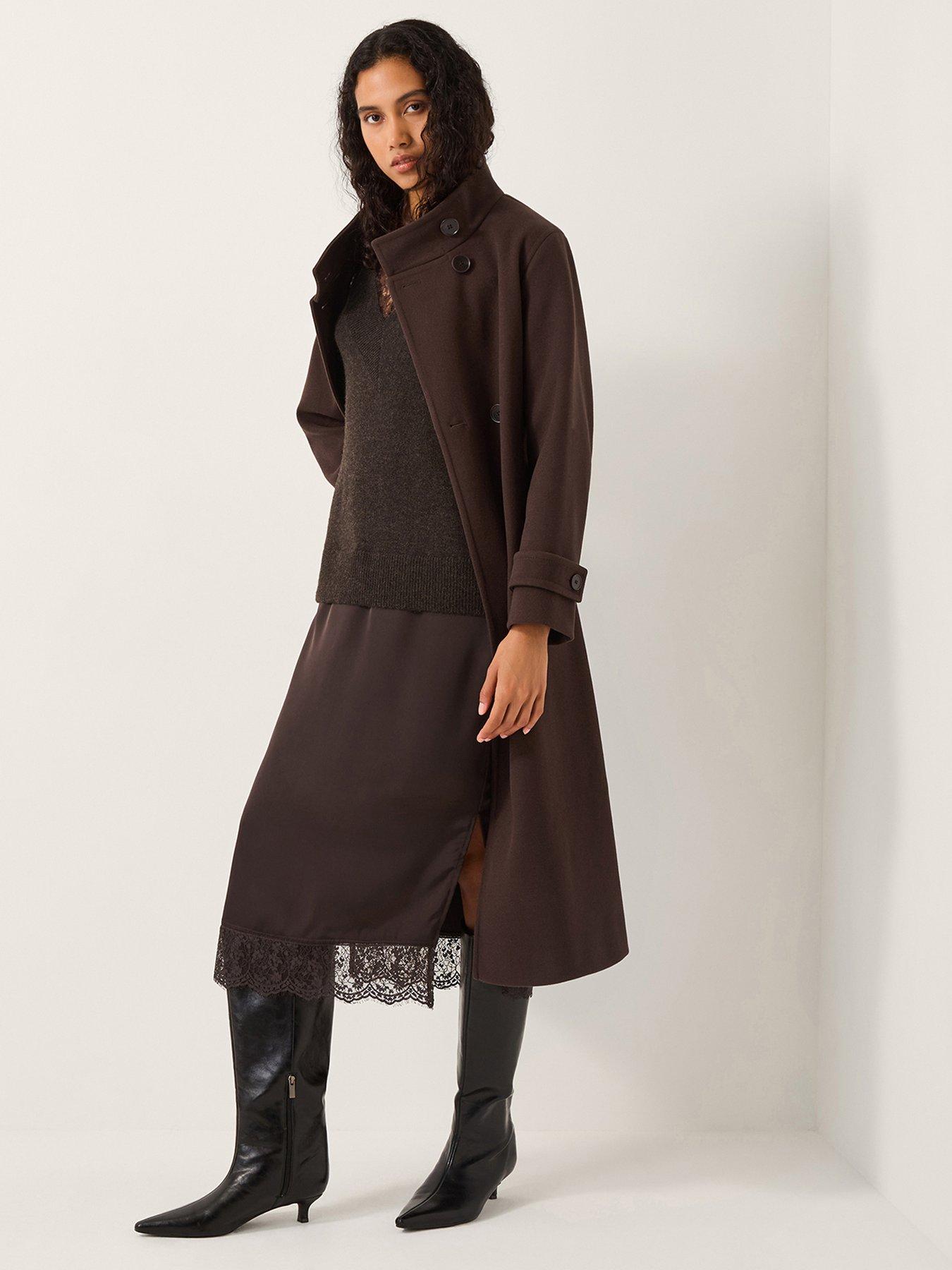 monsoon-fay-fabric-mix-dress-browndetail