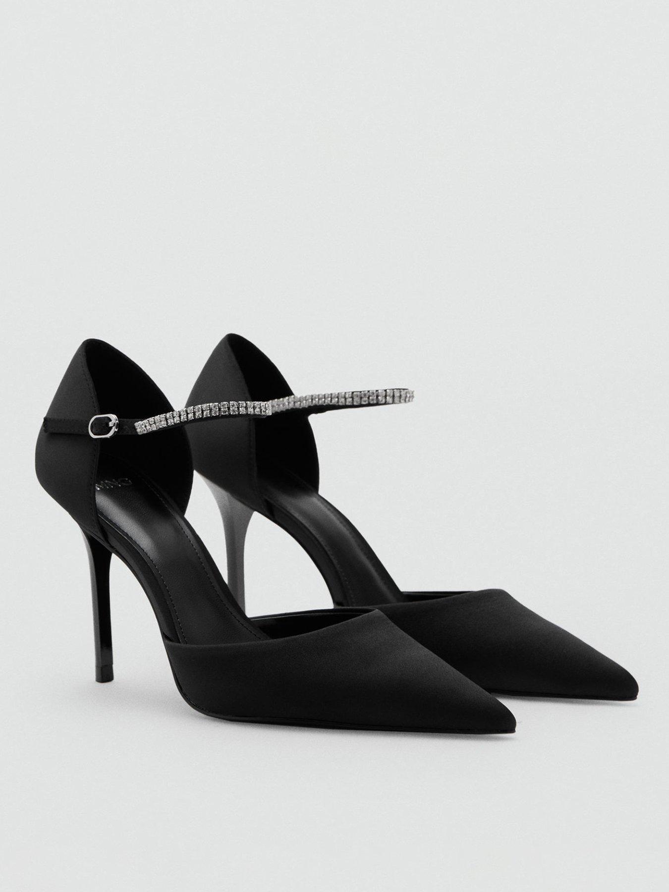 Image 1 of 4 of Mango Embellished Court Shoe