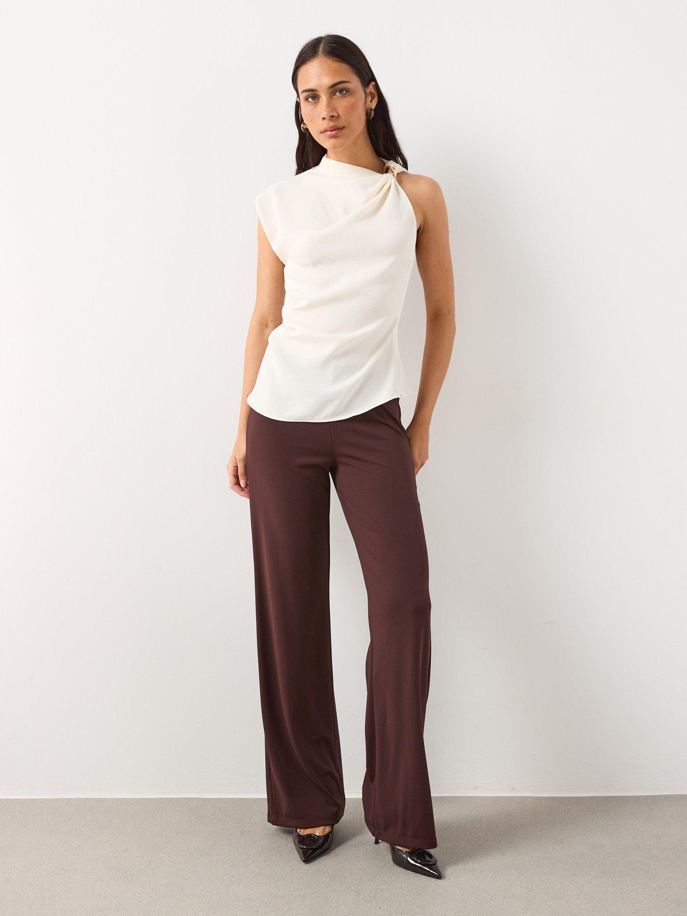 mango-gold-detail-blouse-creamback