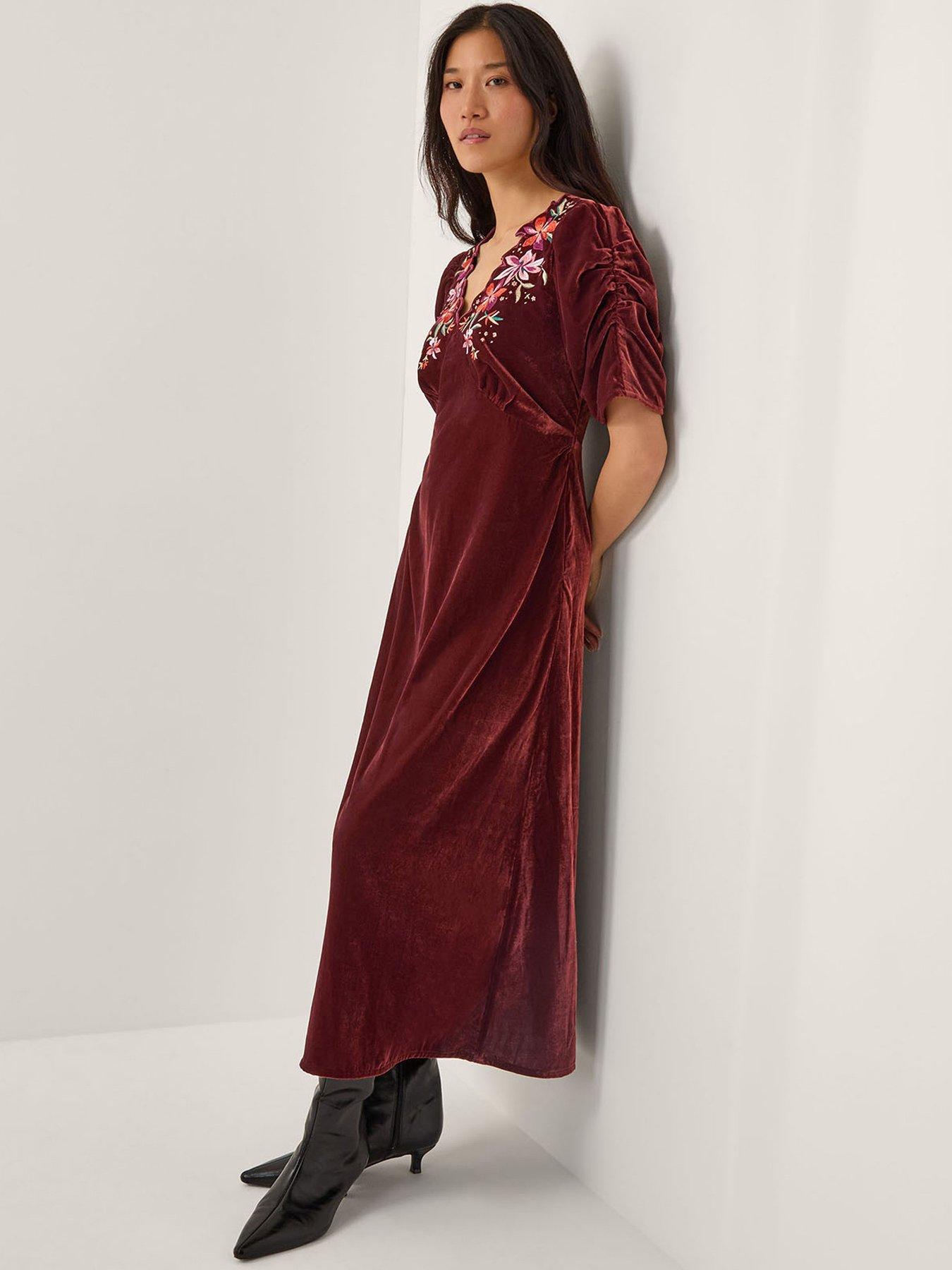 monsoon-josie-embroidered-dress-brownfront