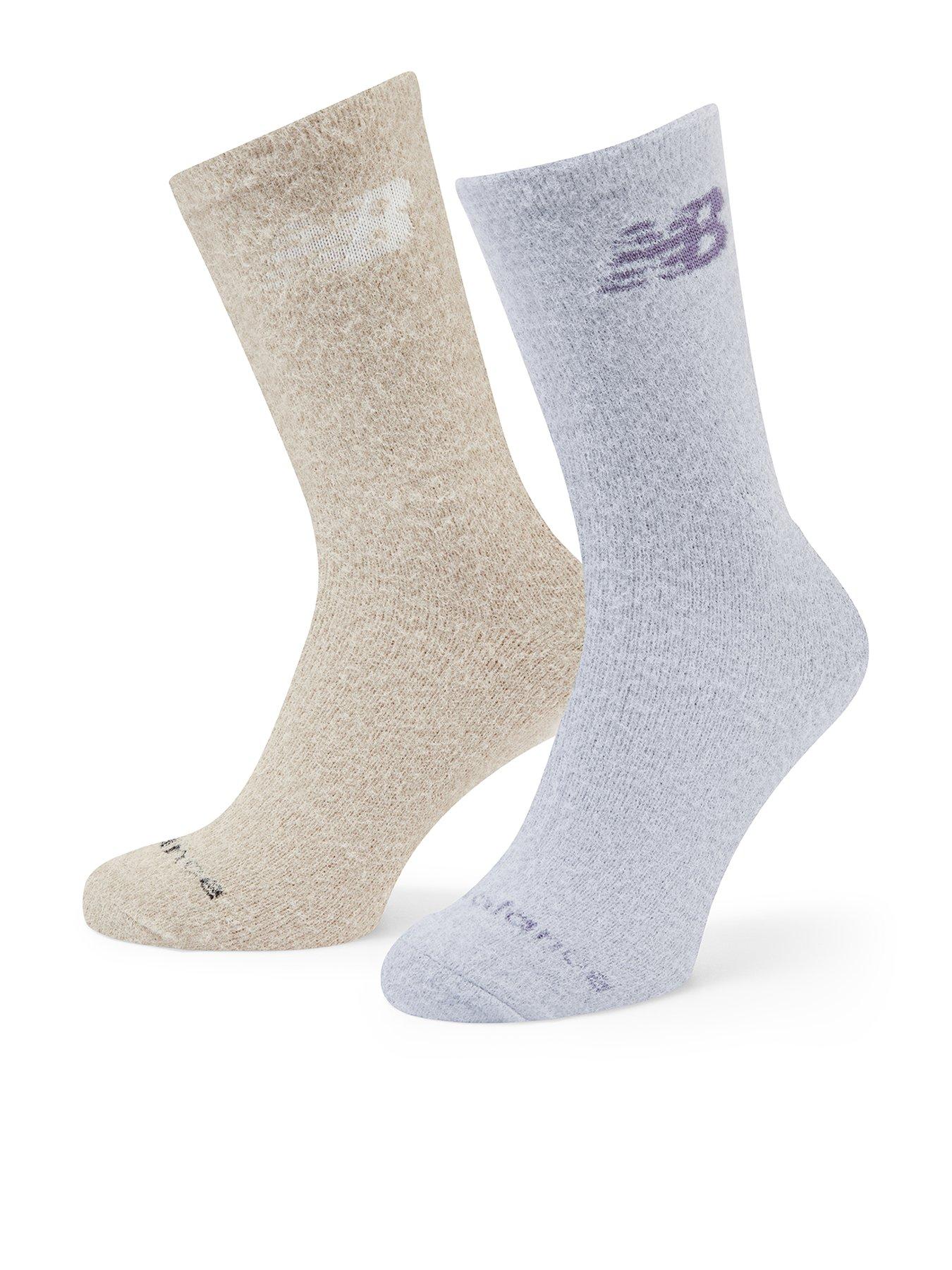 Image 1 of 3 of New Balance Shaggy Like Crew Socks 2 Pack - Multi