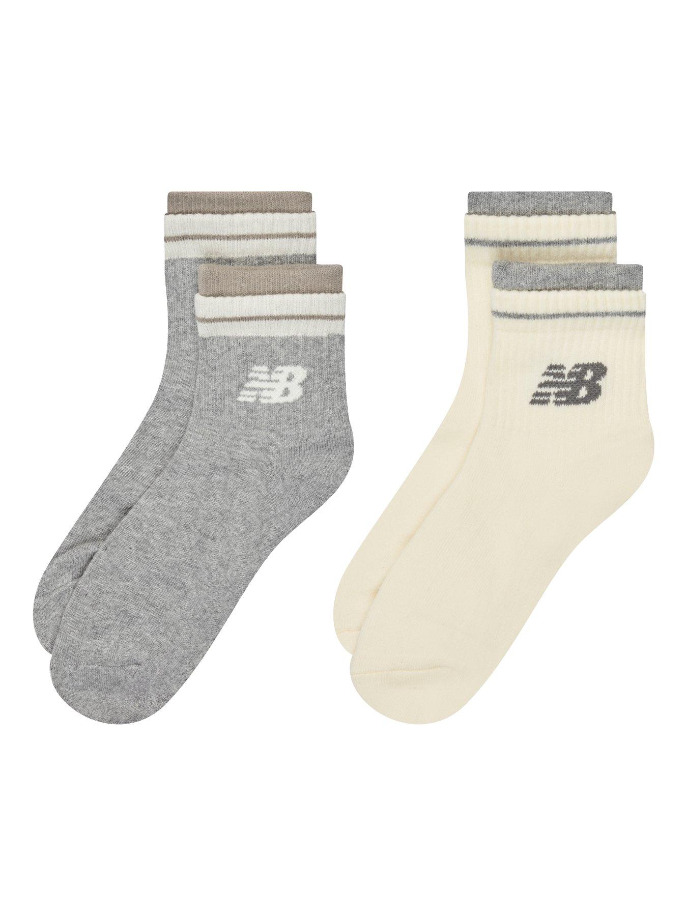 Image 2 of 3 of New Balance Layered Line Ankle Socks 2 Pack - Multi