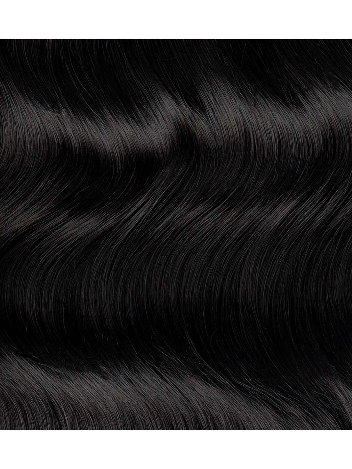 Image 2 of 8 of Beauty Works Beauty Works x Huda BARELY THERE Clip ins 18" Midnight Kohl