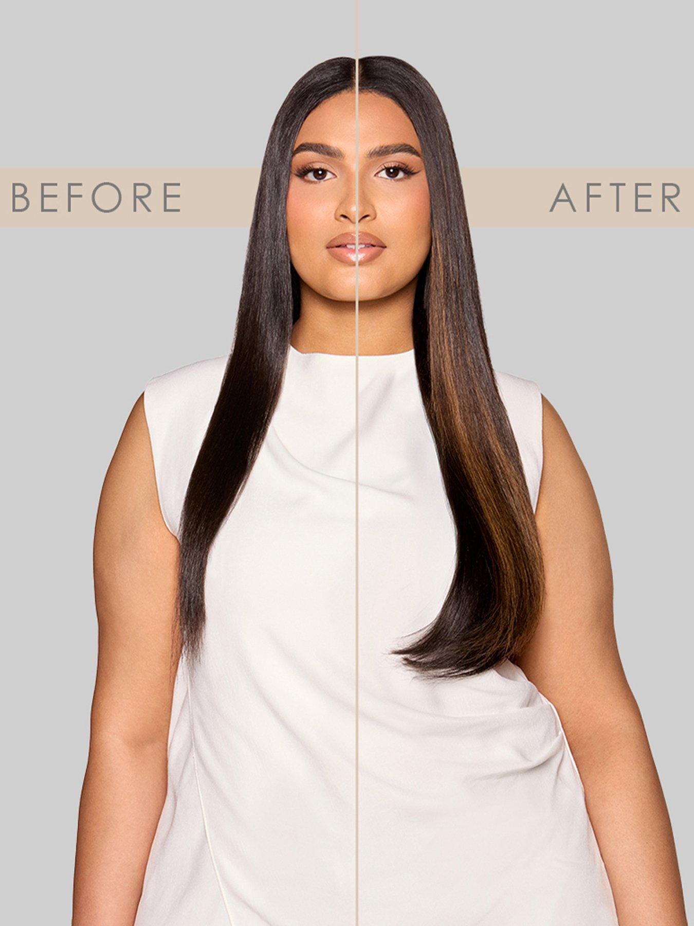 Image 7 of 8 of Beauty Works Beauty Works x Huda BARELY THERE Mix &amp; Match Minis 20" Iced Blonde