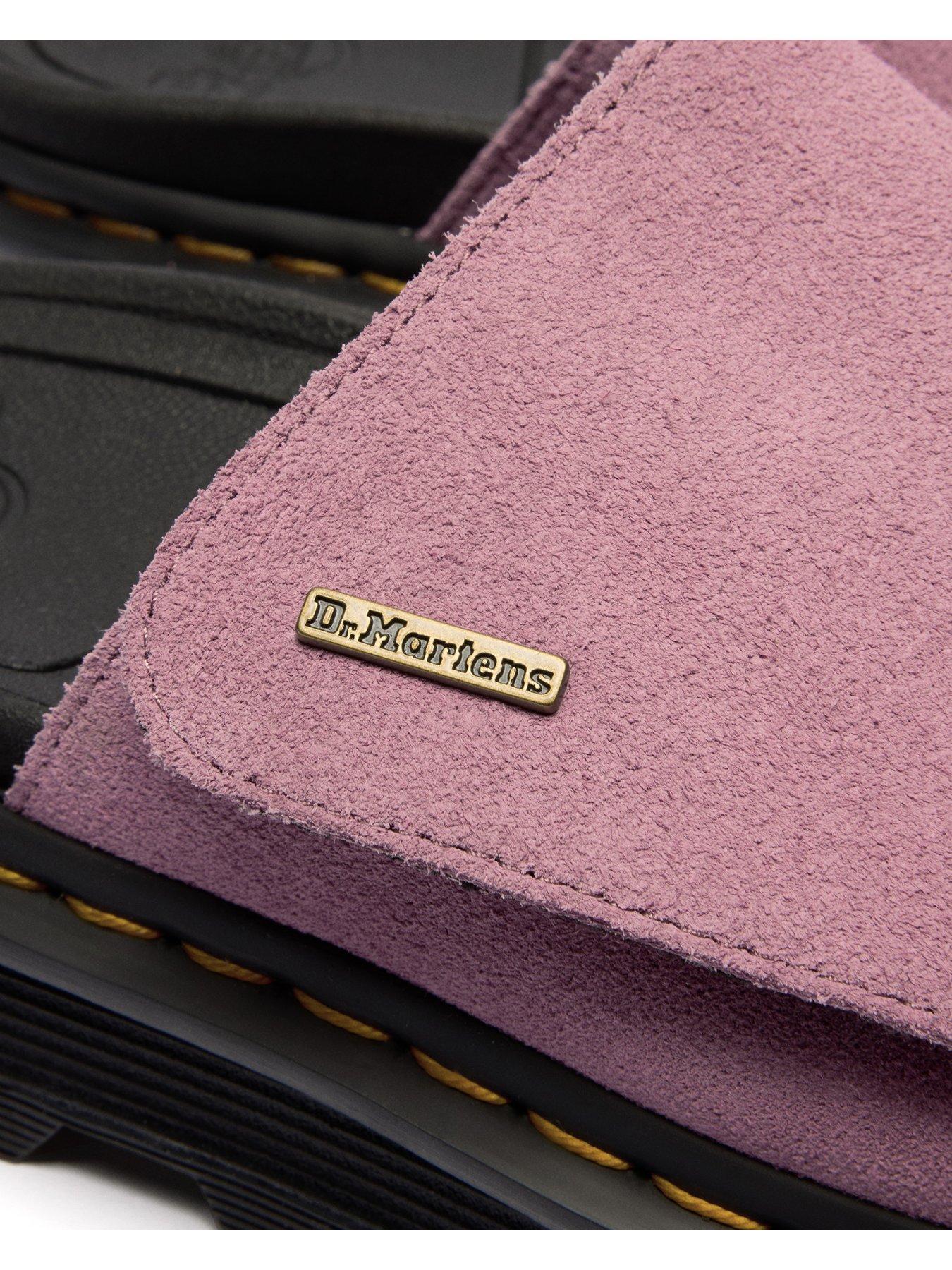 Image 6 of 7 of Dr Martens Zebzag Slide Sliders - Dusty Rose Suede