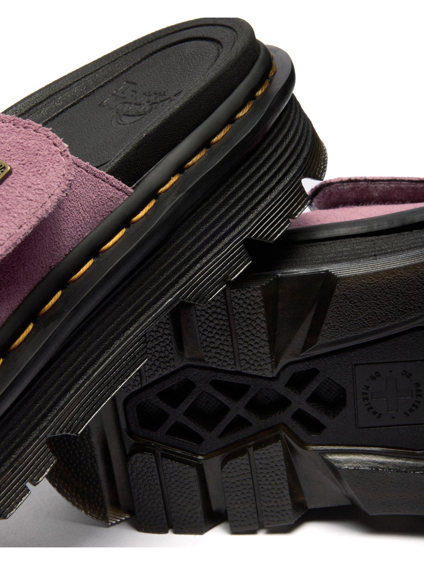 Image 7 of 7 of Dr Martens Zebzag Slide Sliders - Dusty Rose Suede
