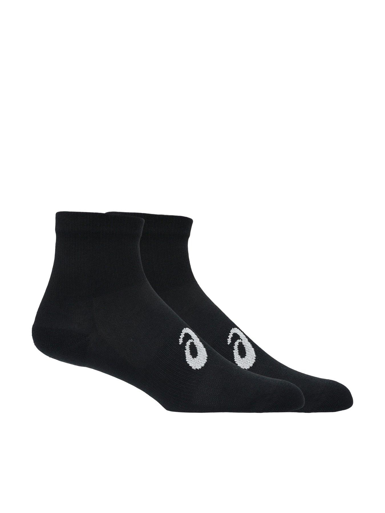 Asics Unisex Running 3 Pack Quarter Socks - Black