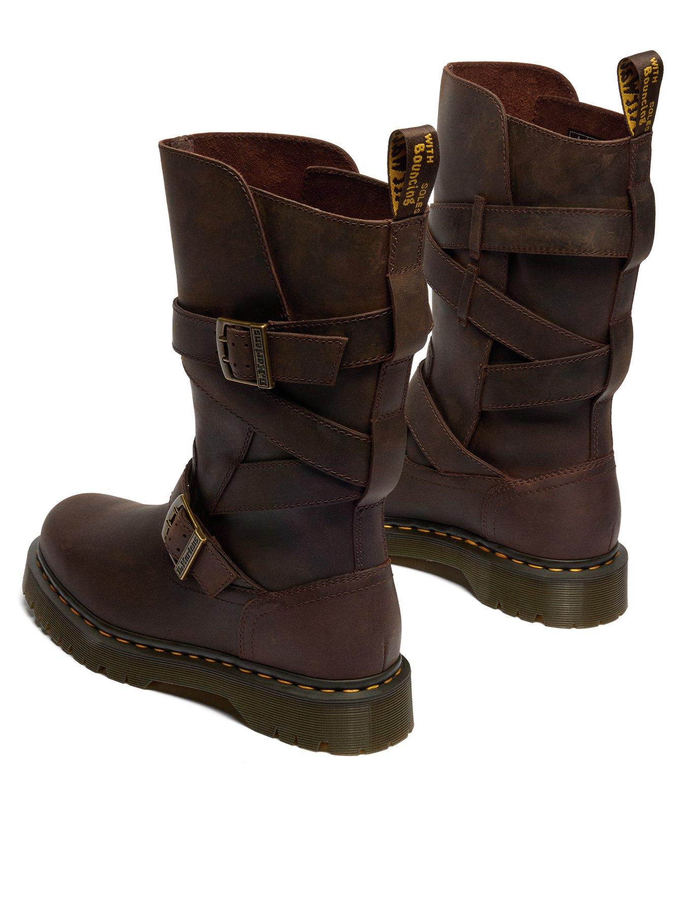 dr-martens-anistone-2-strap-crazy-horse-leather-biker-boots-dark-brownback
