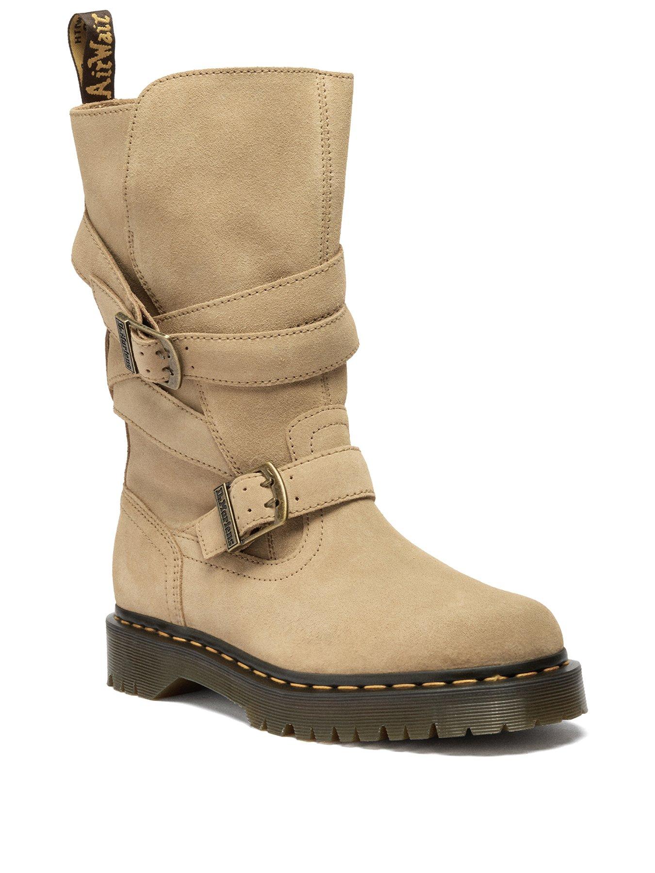 dr-martens-anistone-2-strap-suede-biker-boots-tan-bronx-suedestillFront