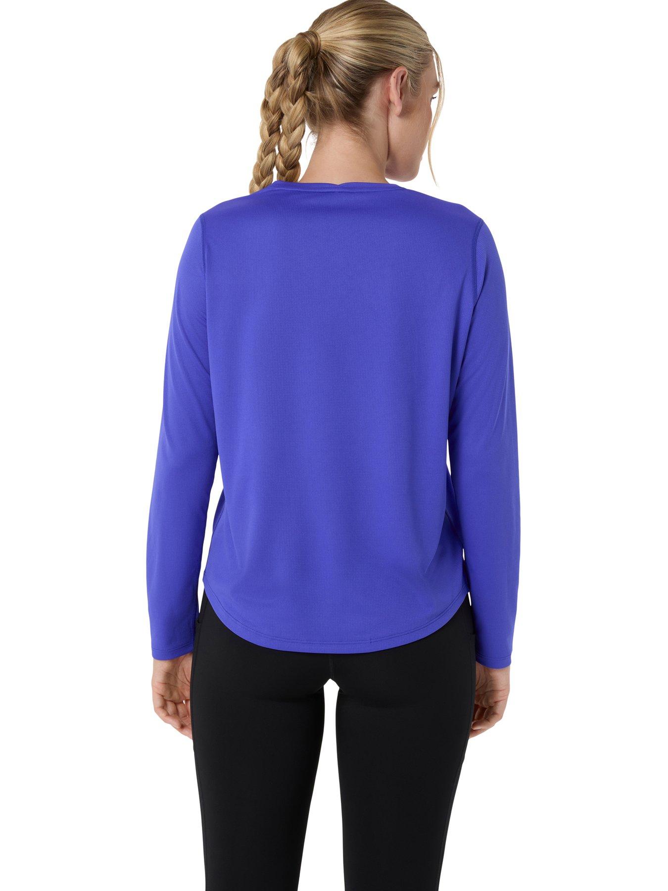 asics-womens-running-core-long-sleeve-t-shirt-bluestillFront