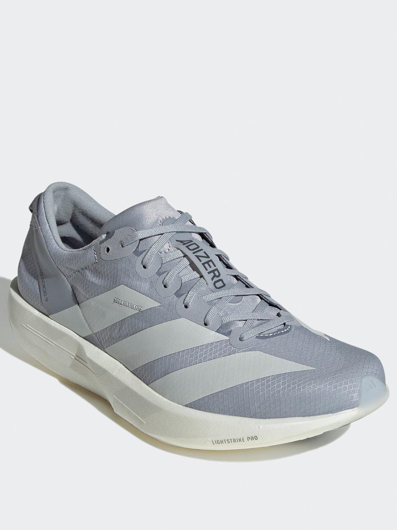 adidas-womens-running-adizero-adios-9-trainers-silverstillFront