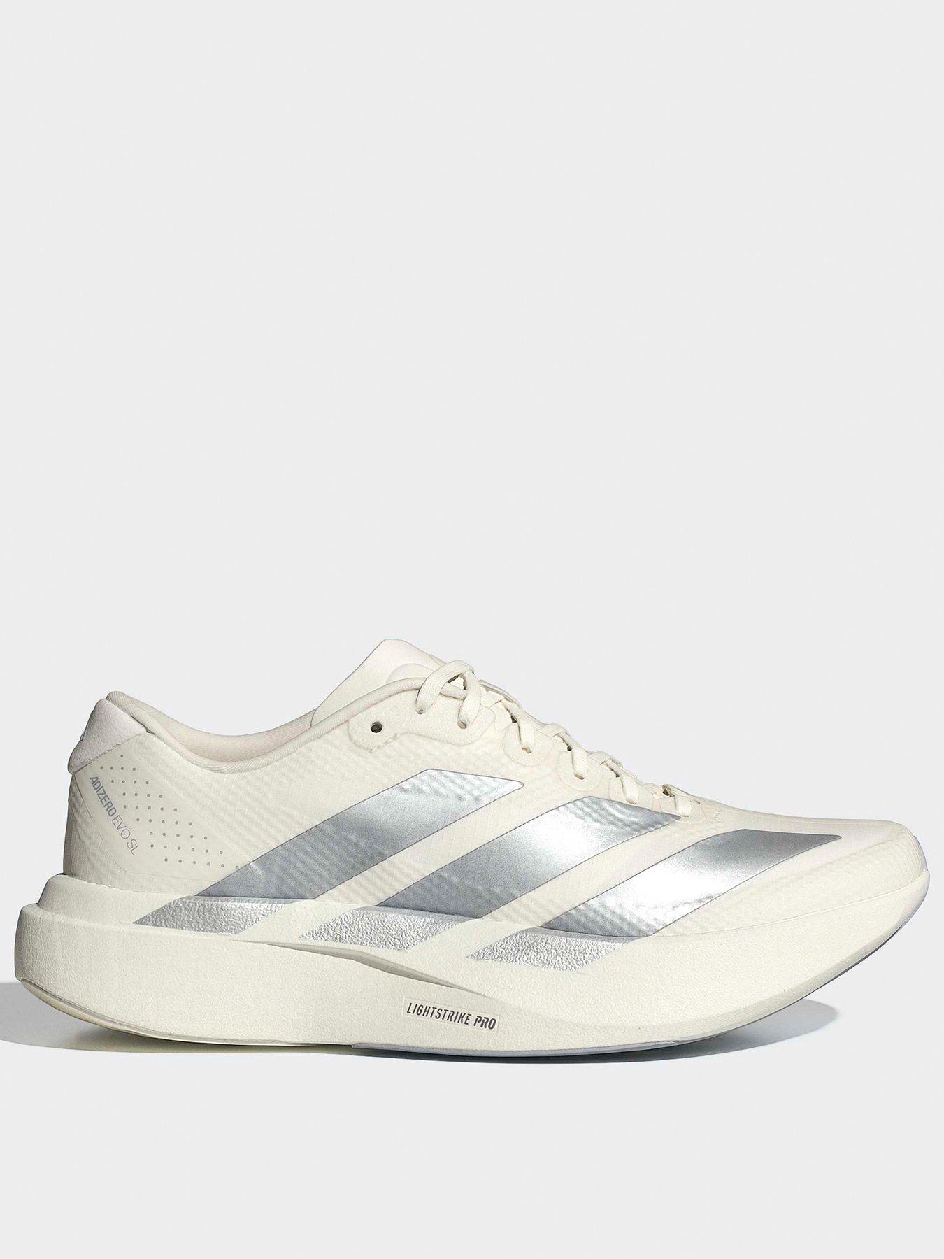adidas Womens Running Adizero Evo Sloven Trainers - White