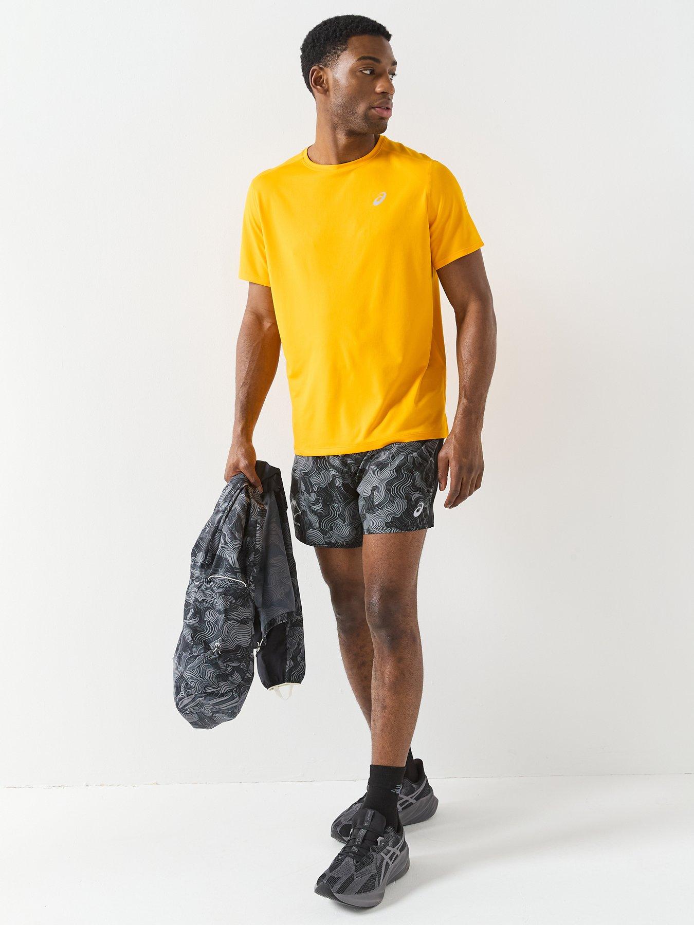 Image 3 of 5 of Asics Mens Running Fujitrail All Over Print 5Inch Shorts- Black