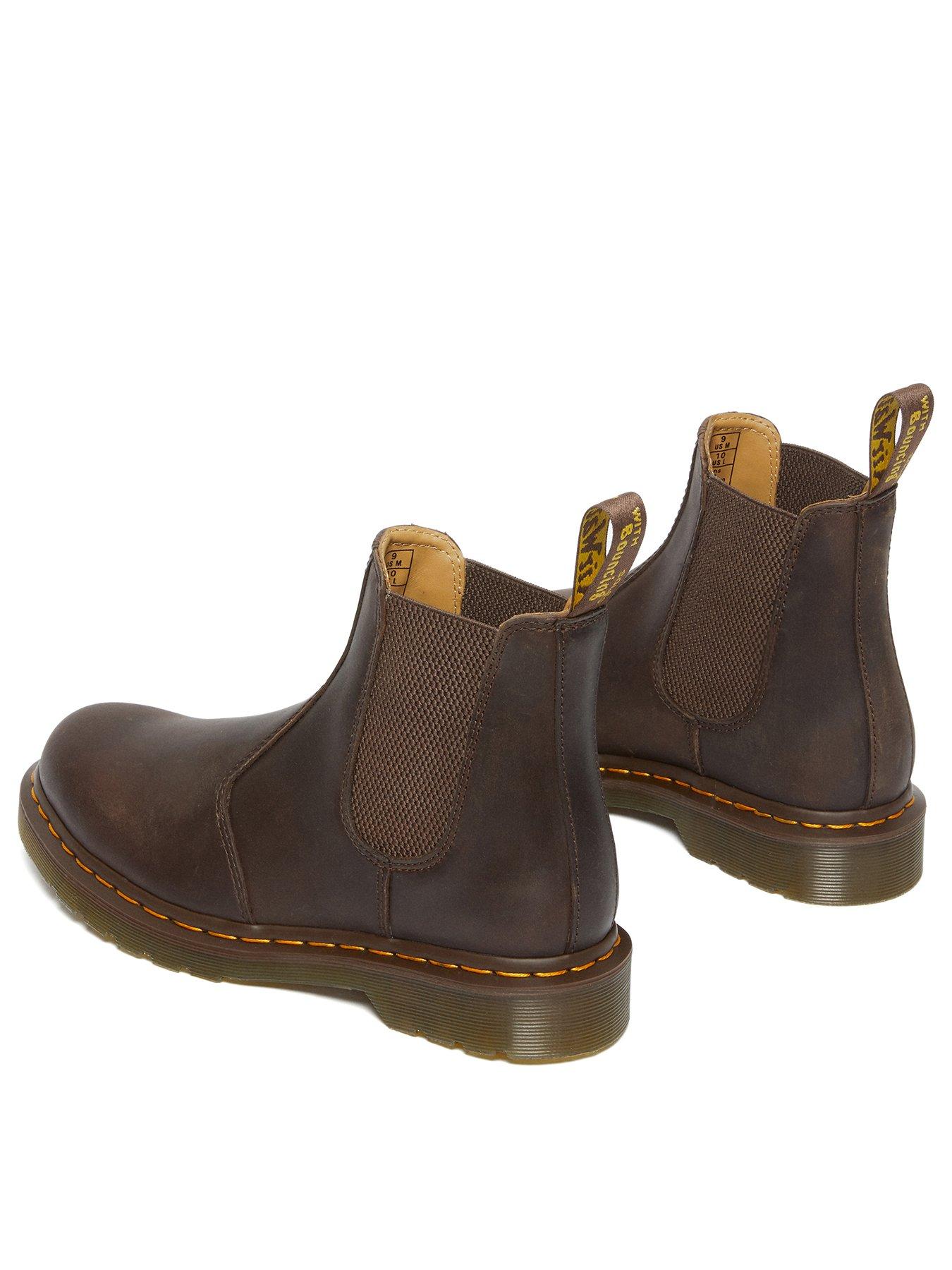 Image 3 of 6 of Dr Martens 2976 Ys Chelsea Boot Dark Brown Crazy Horse