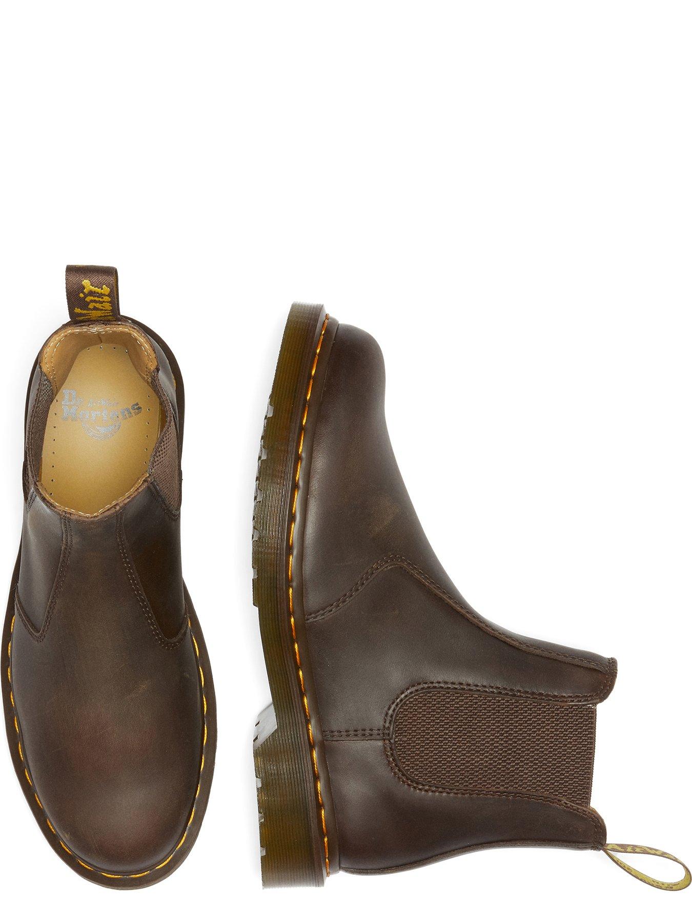 Image 4 of 6 of Dr Martens 2976 Ys Chelsea Boot Dark Brown Crazy Horse