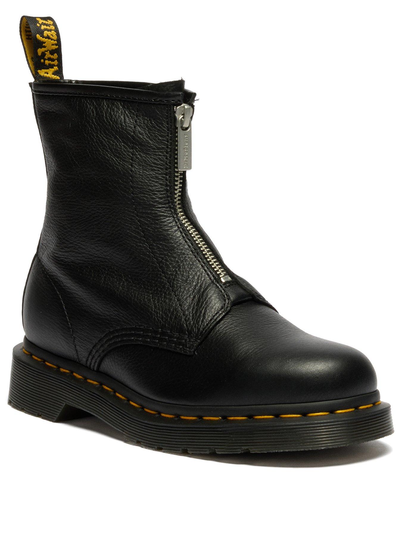 Image 2 of 7 of Dr Martens 1460 FZ Zip Up Boot Virginia - Black