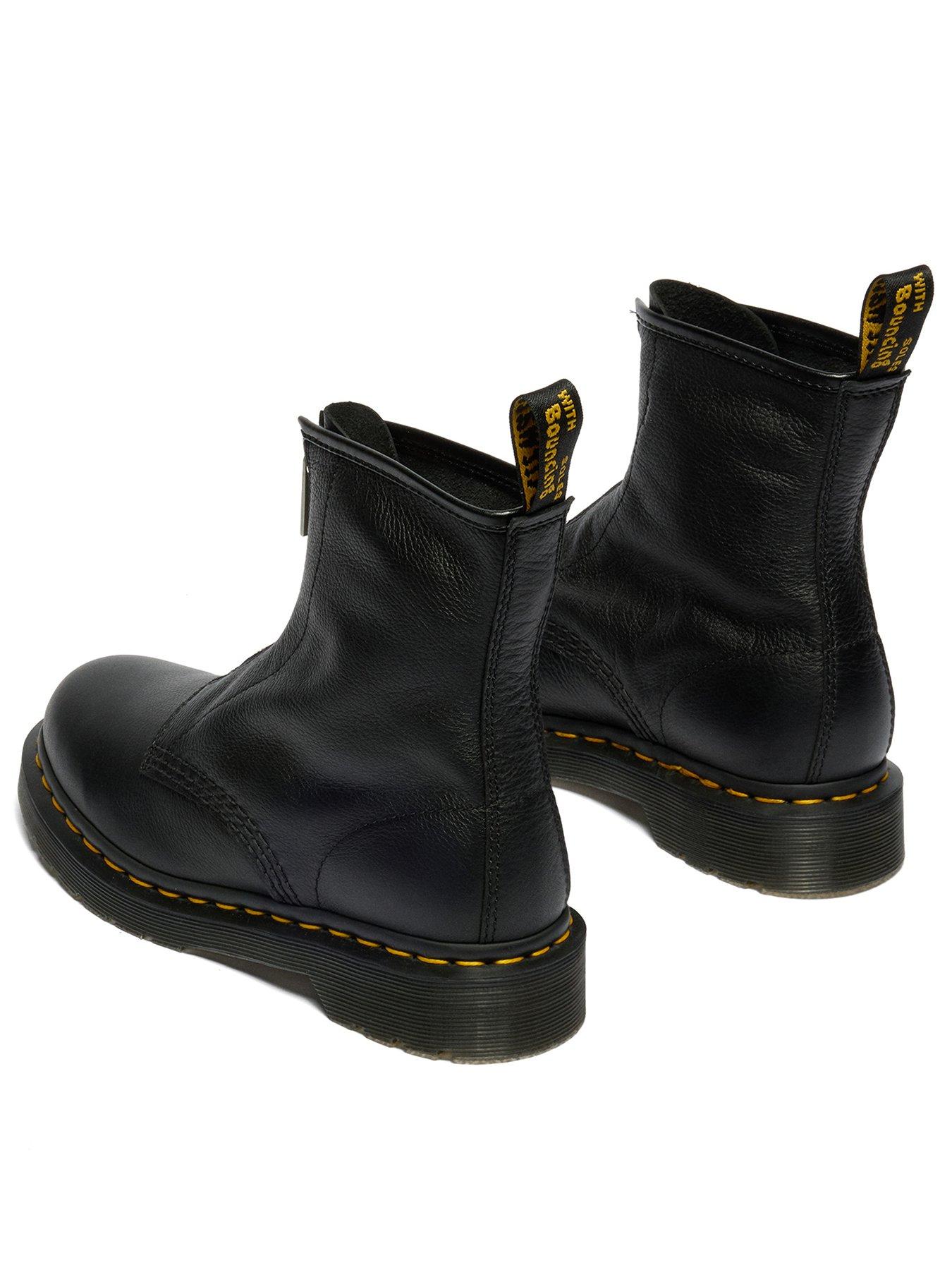 Image 3 of 7 of Dr Martens 1460 FZ Zip Up Boot Virginia - Black