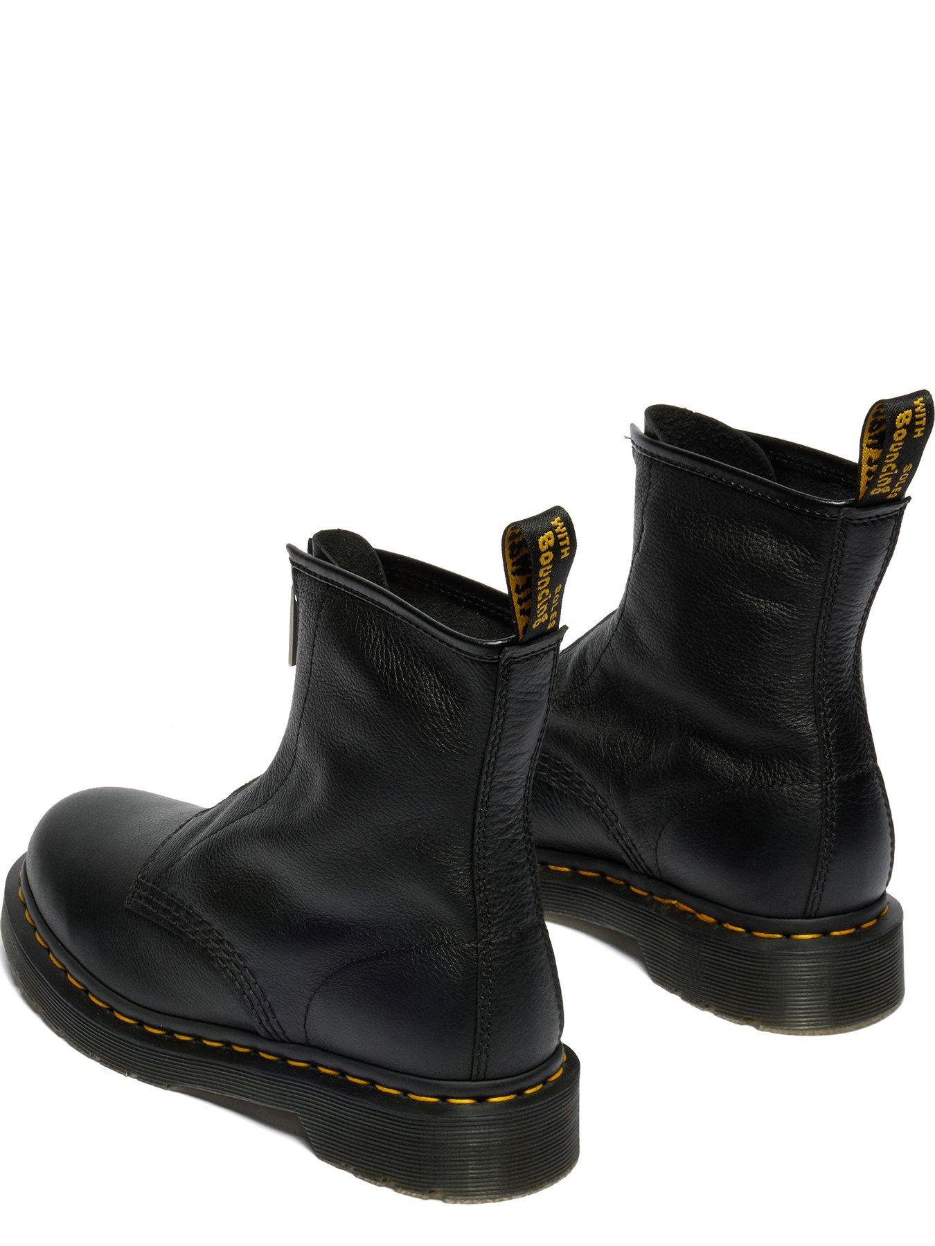 Image 4 of 7 of Dr Martens 1460 FZ Zip Up Boot Virginia - Black