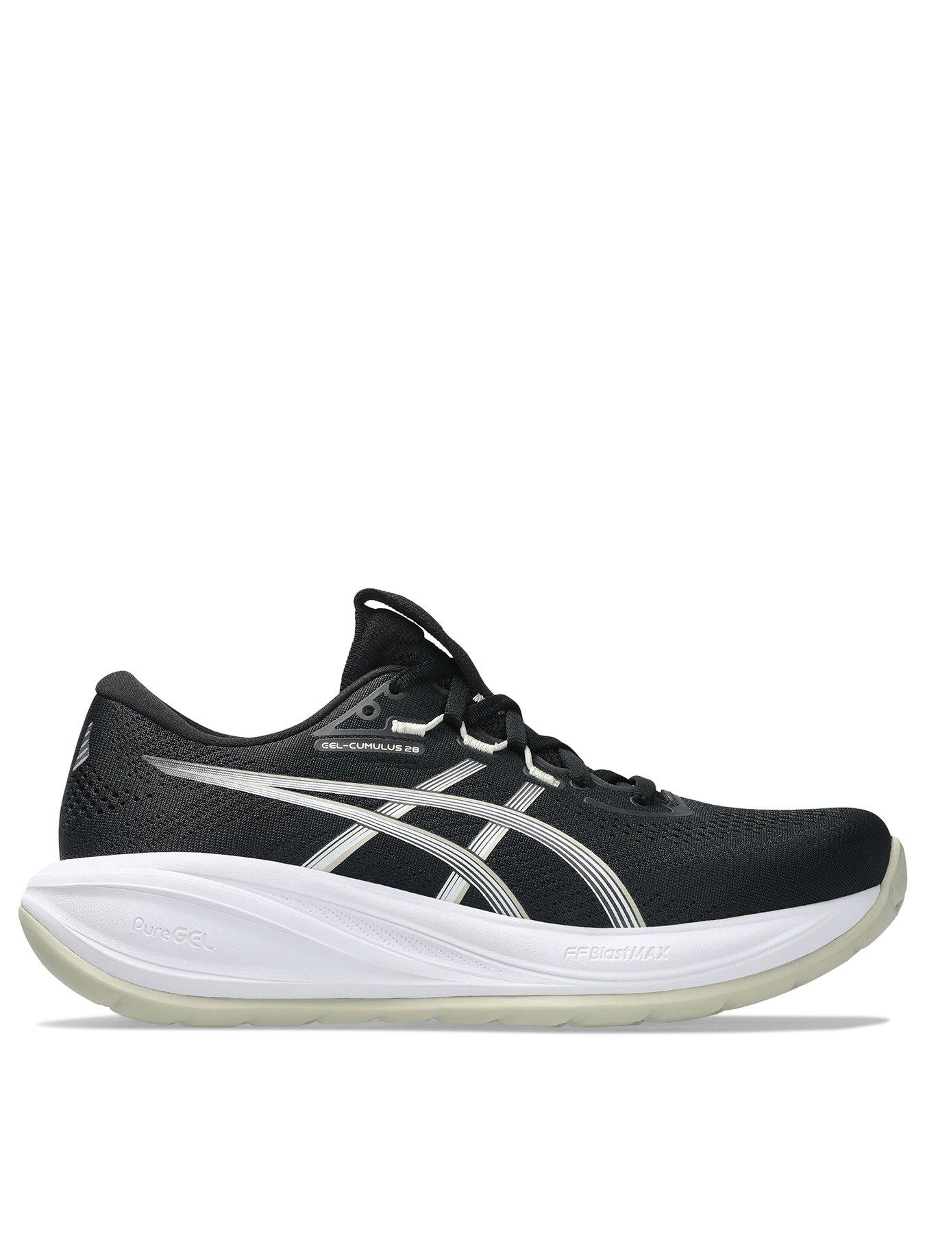 Image 1 of 7 of Asics Womens Running Gel-Cumulus 28 Trainers - Black/White