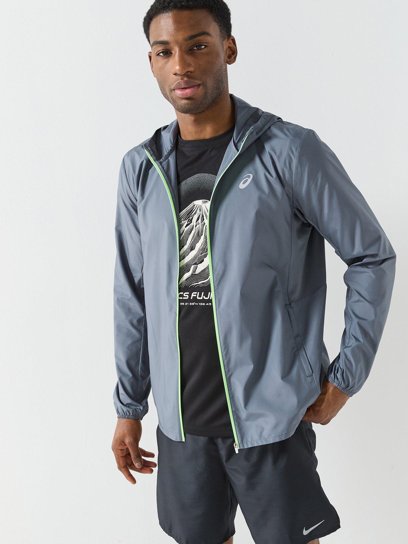 Image 1 of 6 of Asics Mens Running Core Jacket - Grey