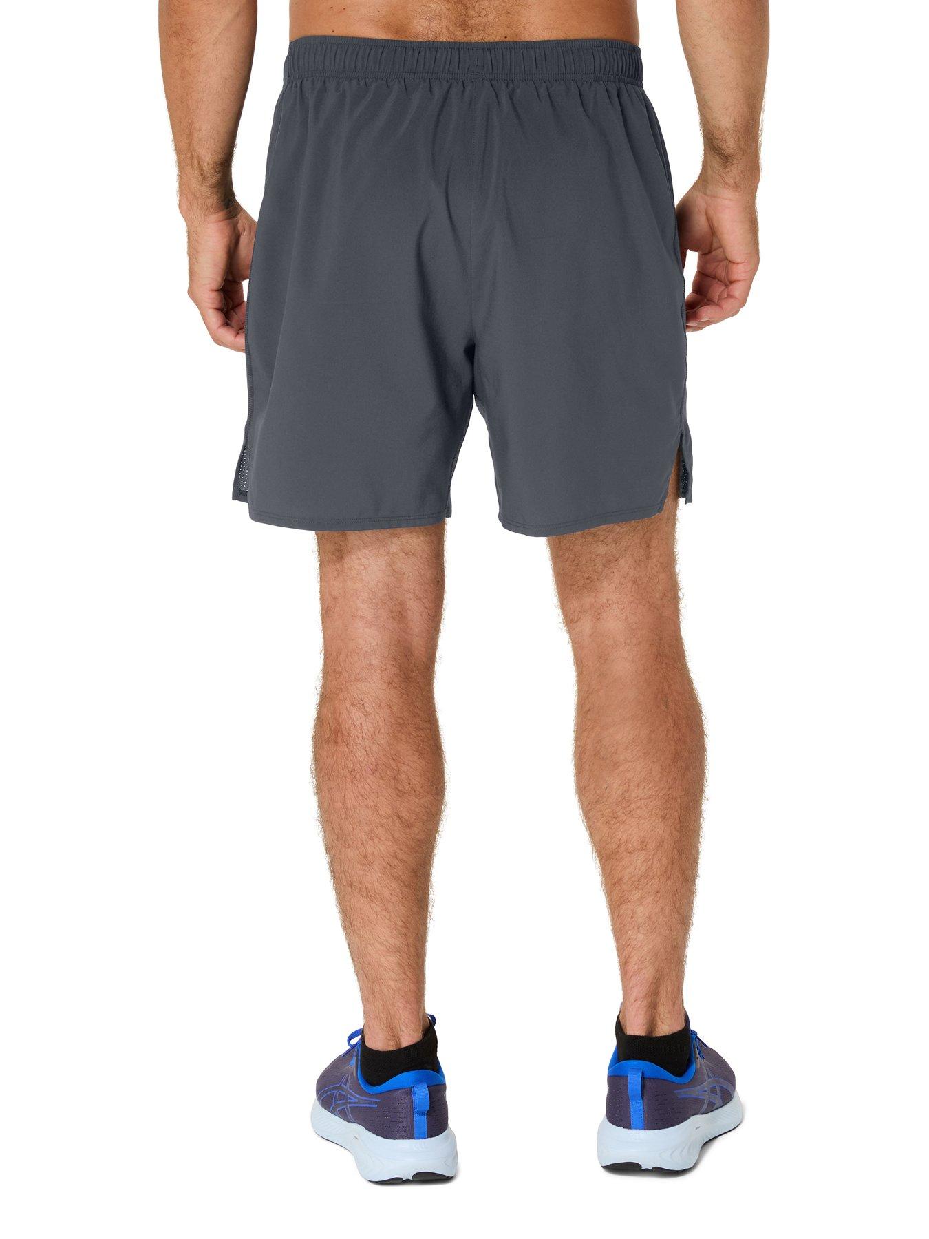Image 2 of 6 of Asics Mens Running Core 7Inch Shorts- Grey