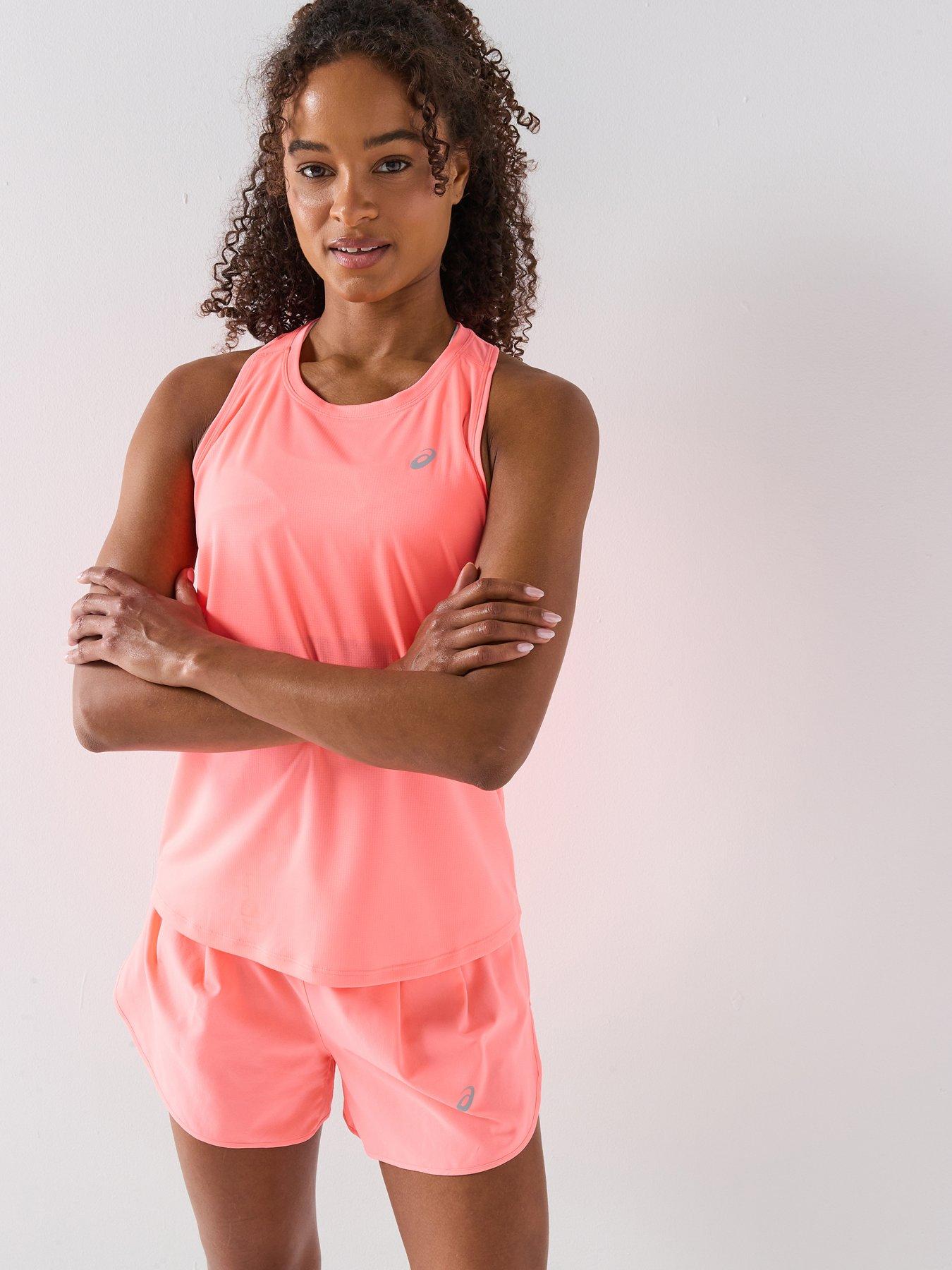 Image 1 of 5 of Asics Womens Running Core Tank T-Shirt - Pink