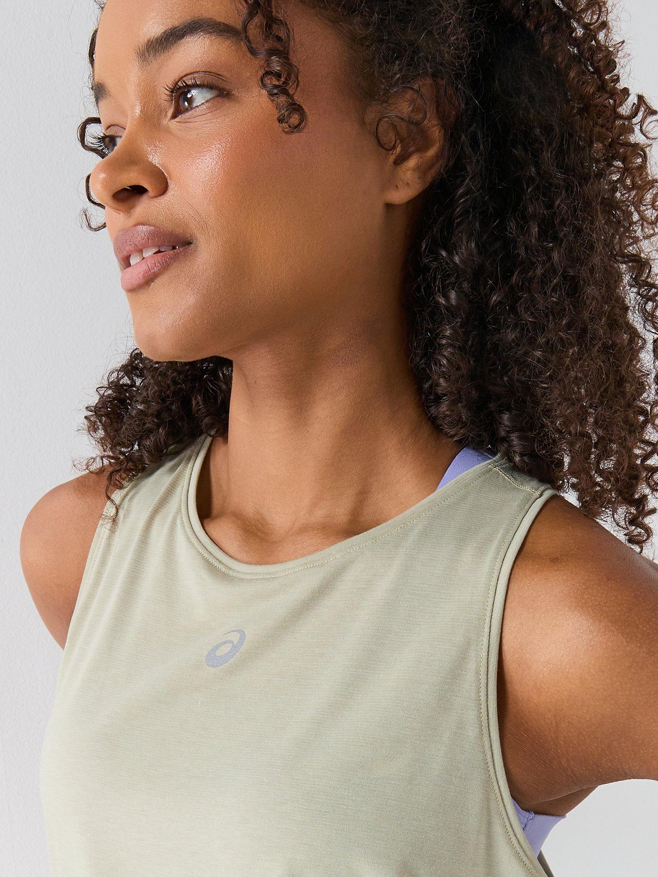 Image 5 of 6 of Asics Womens Running Nagino Adjustable Tank - Khaki