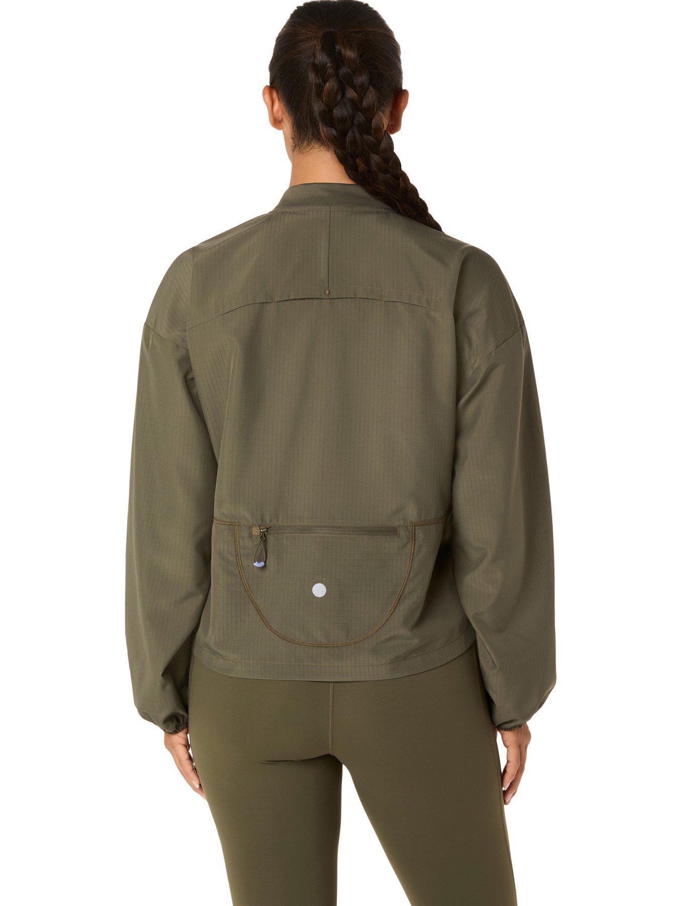 asics-womens-running-nagino-adjustable-jacket-khakistillFront
