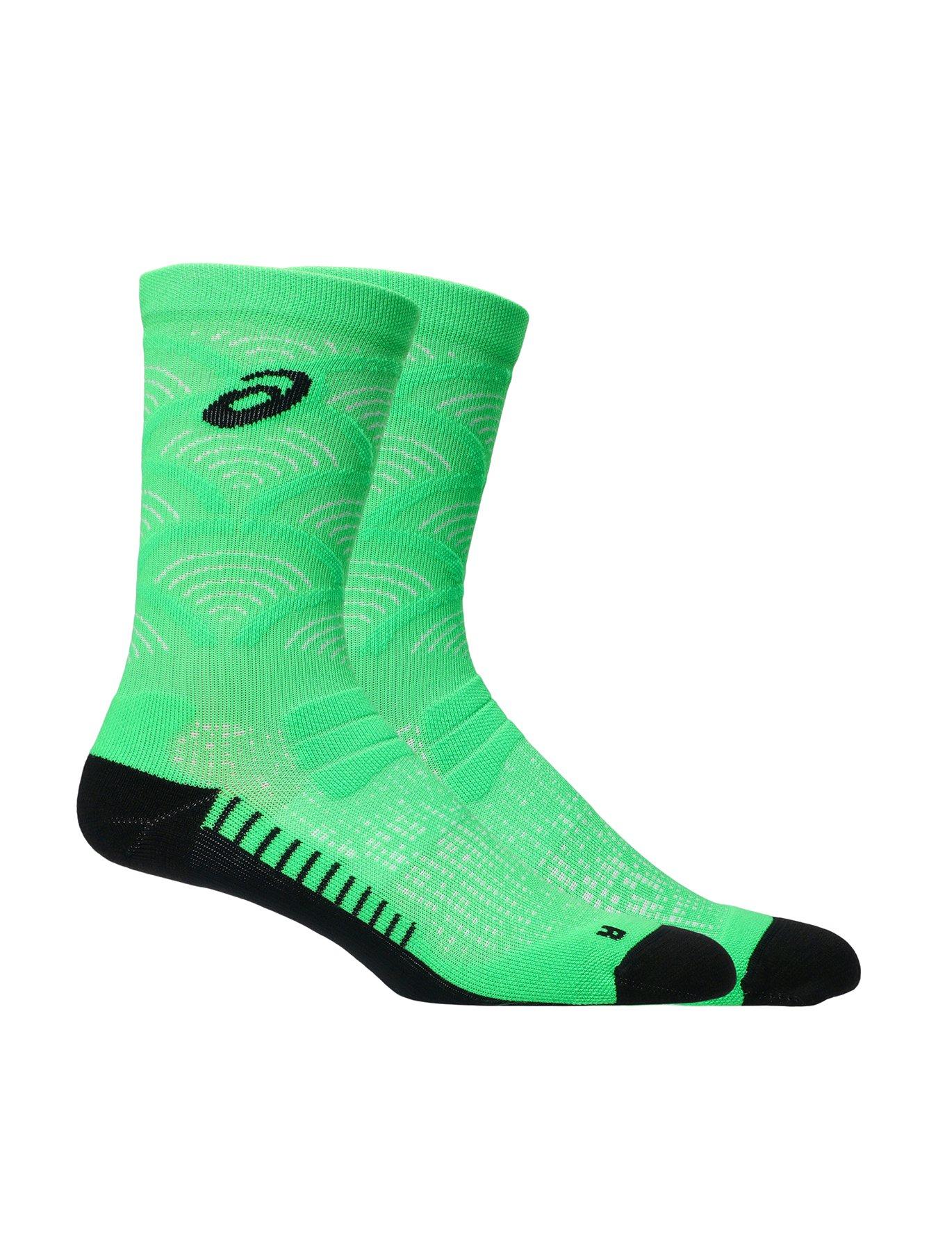Image 1 of 3 of Asics Unisex Running Crew Socks - Green