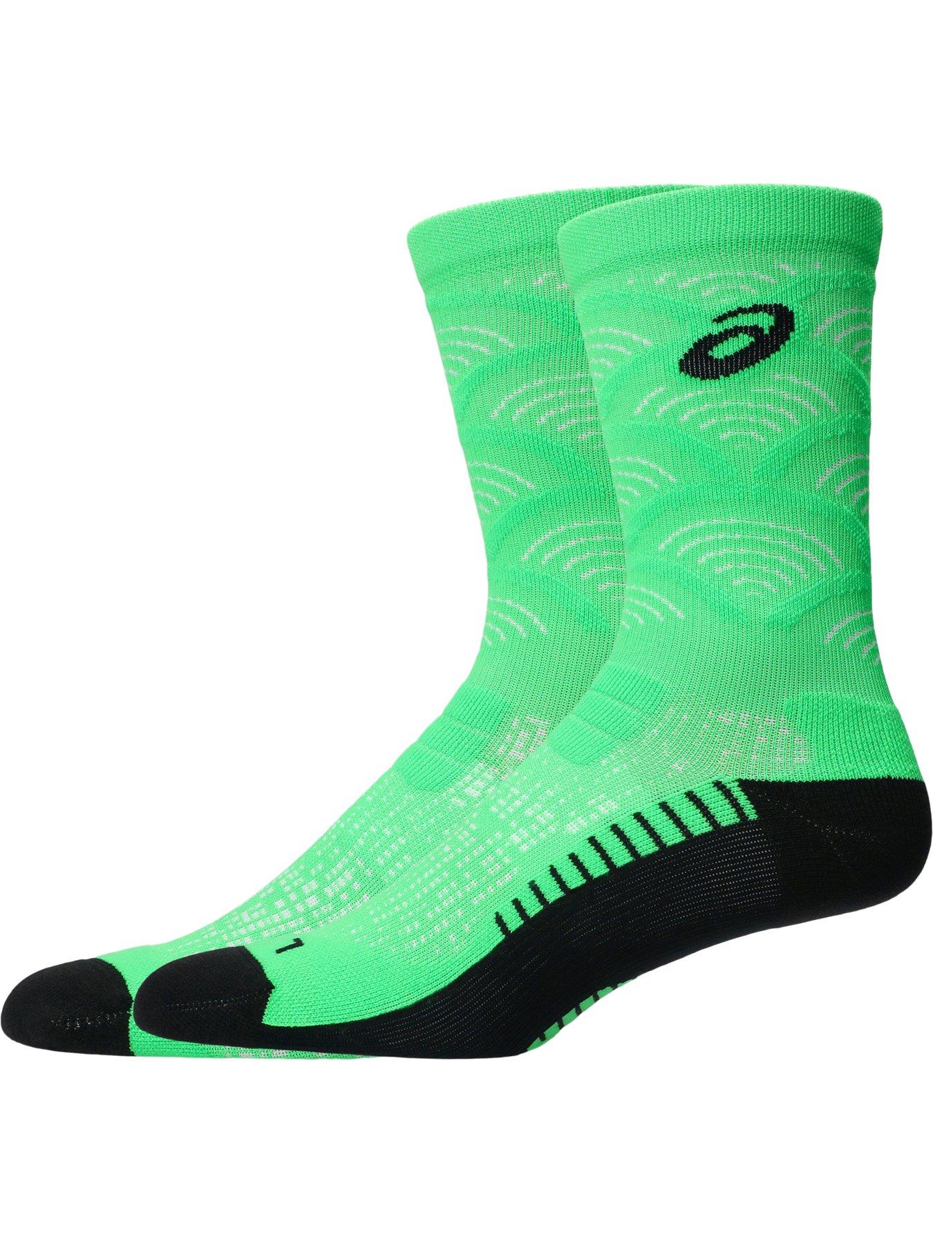 Image 2 of 3 of Asics Unisex Running Crew Socks - Green