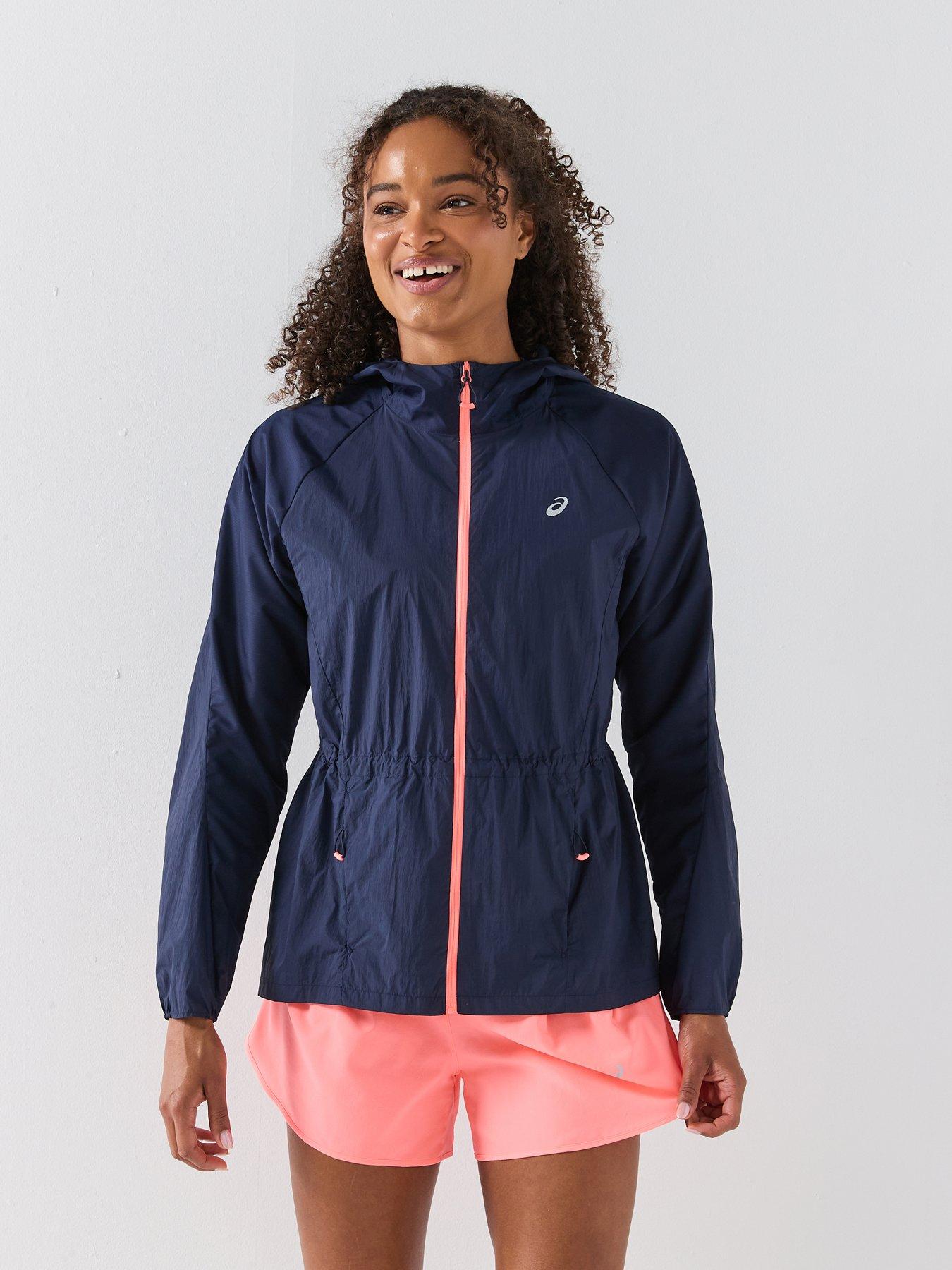 Image 4 of 6 of Asics Womens Running Road Packable Jacket - Navy