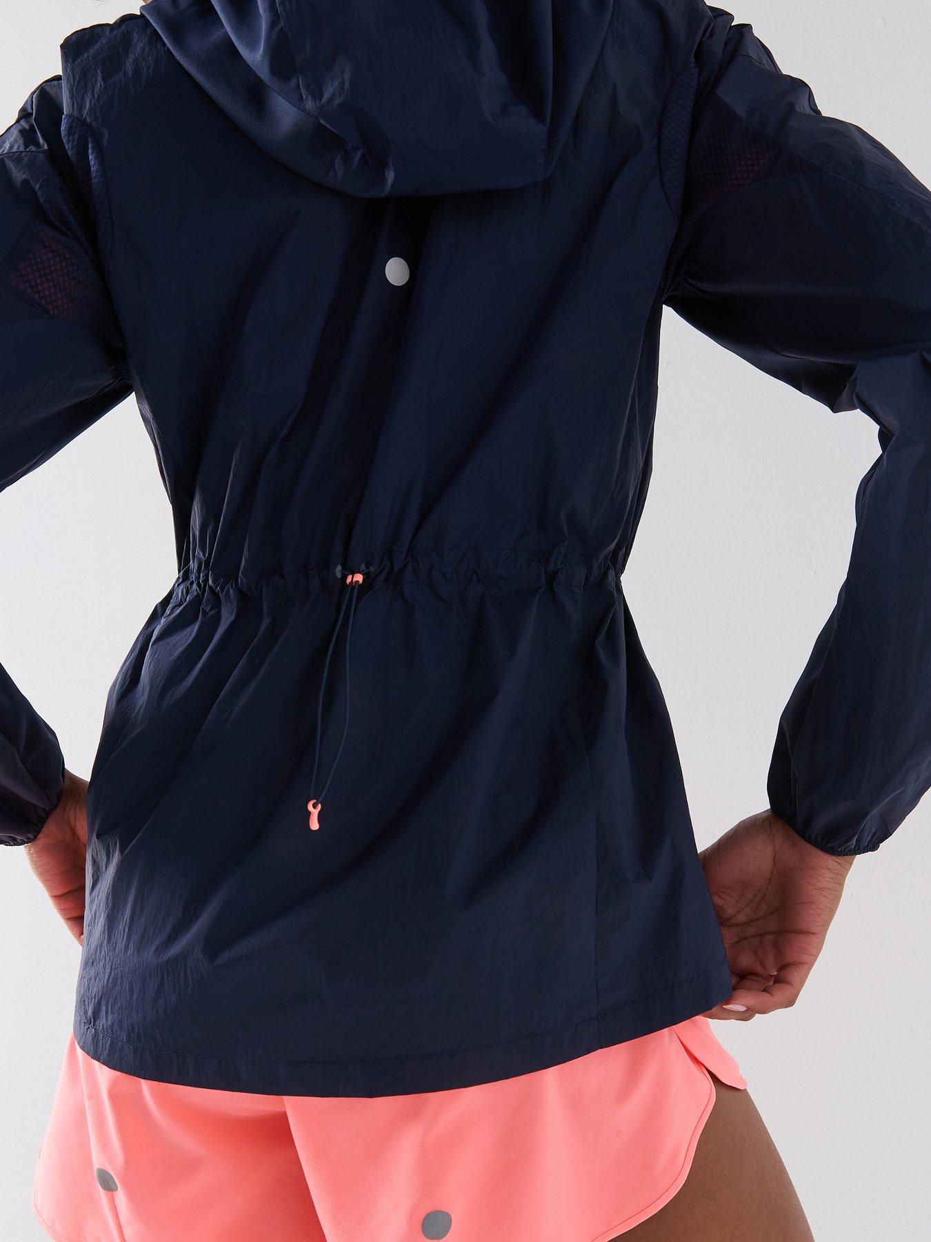 Image 6 of 6 of Asics Womens Running Road Packable Jacket - Navy