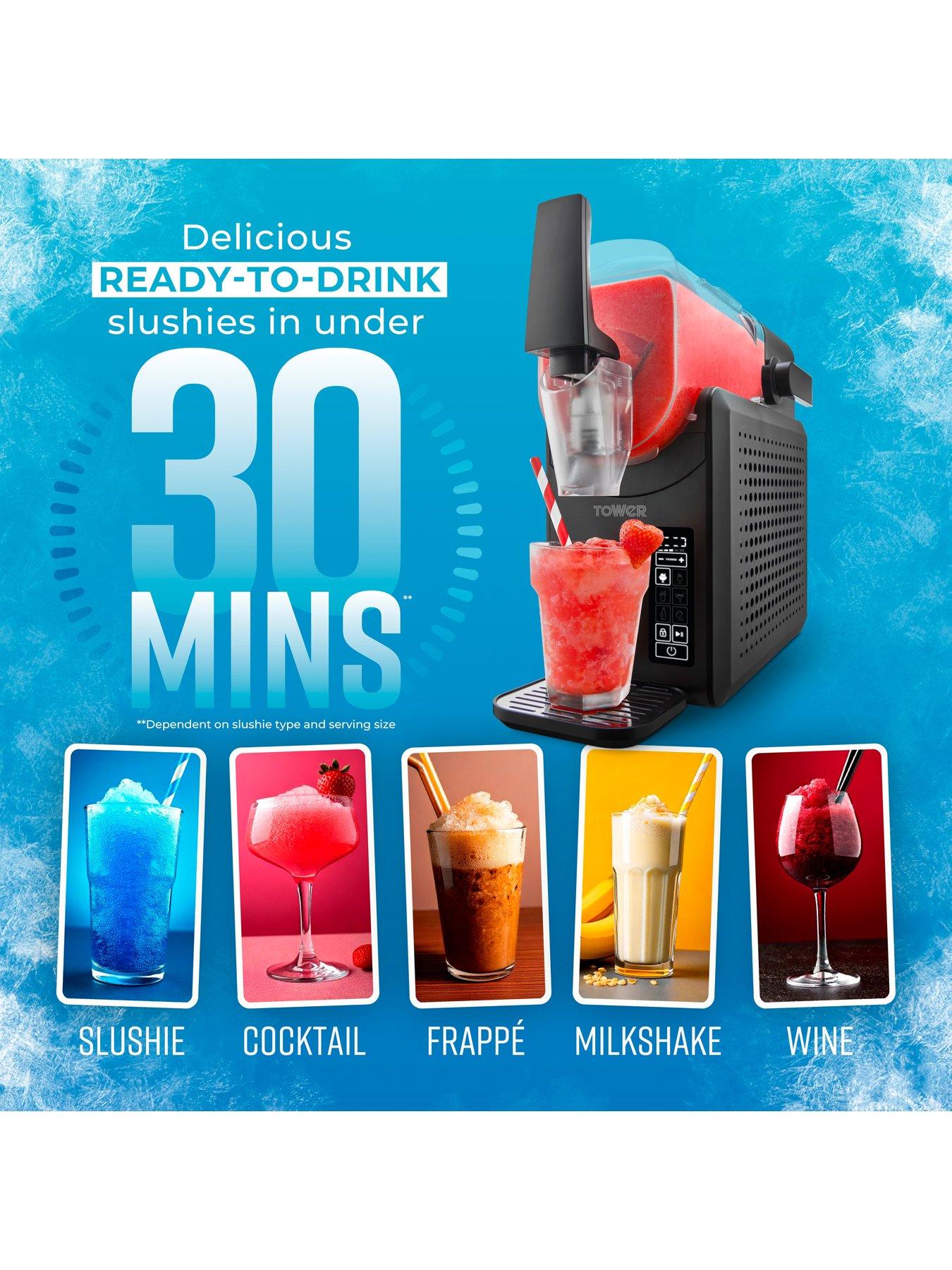 tower-t19058-frozen-drink-slushie-maker-with-digital-display-5-drink-pre-sets-and-self-clean-function-26l-tank-capacity-220w-blackback